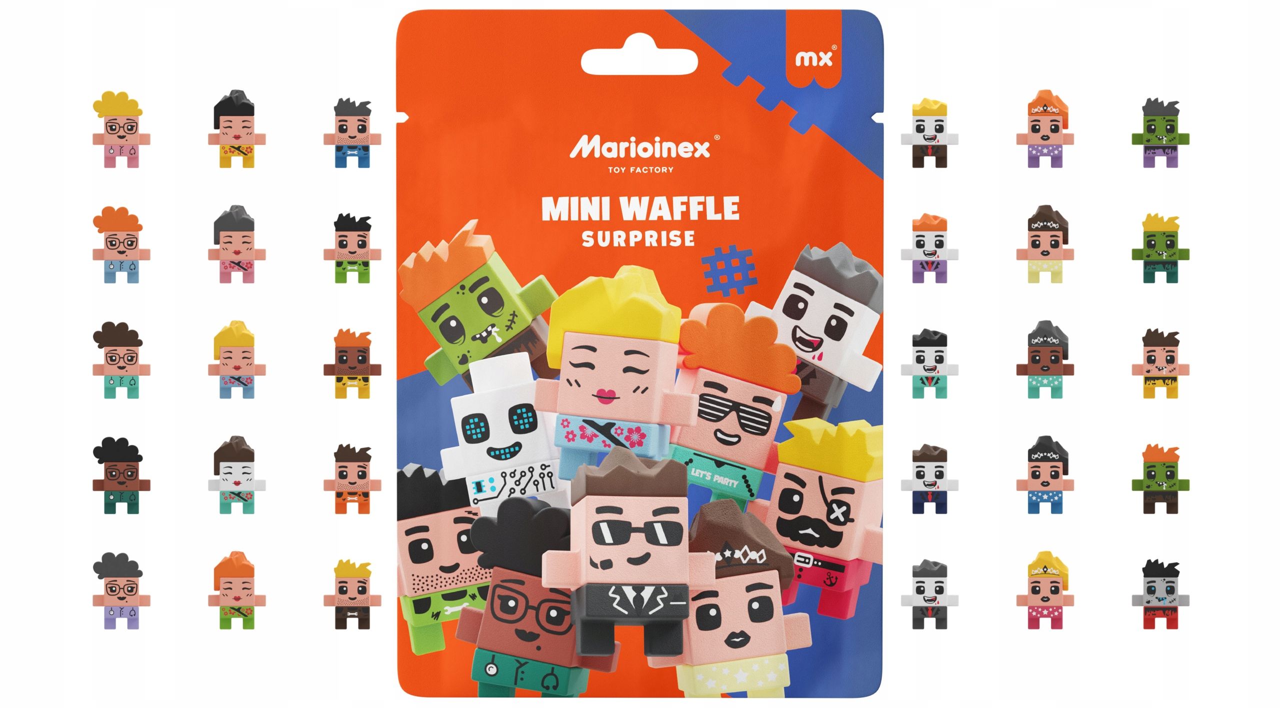  Pastell- blöcke marioinex waffle mini 300 pcs., 10 blätter lehrreich
