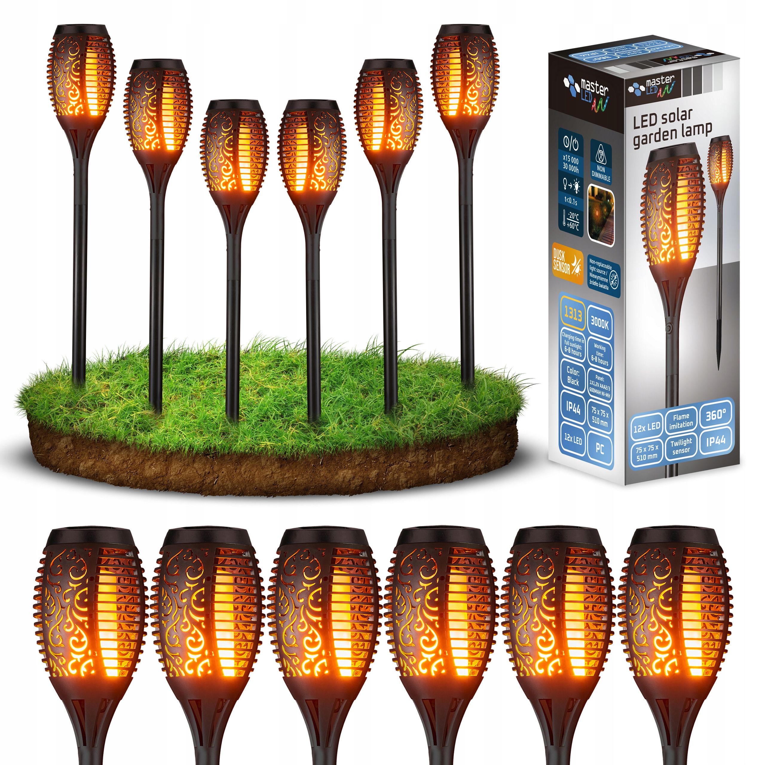  Lamp led lamp hanging solarium lantern grave candle garden terraces