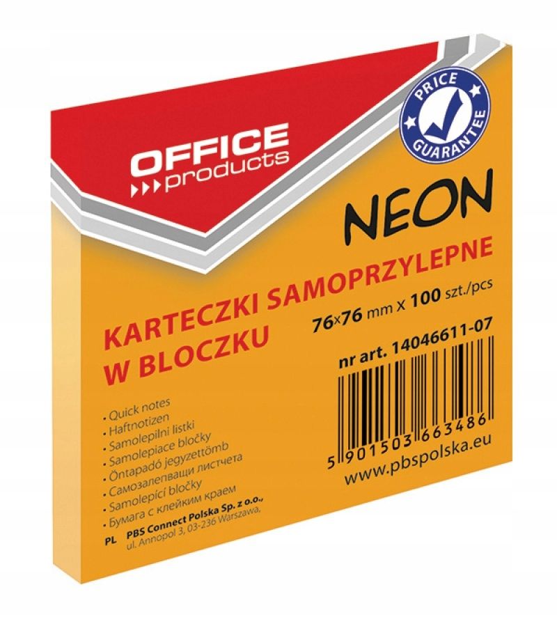  Lepiaca kocka na poznámky neon ružový karty notebook