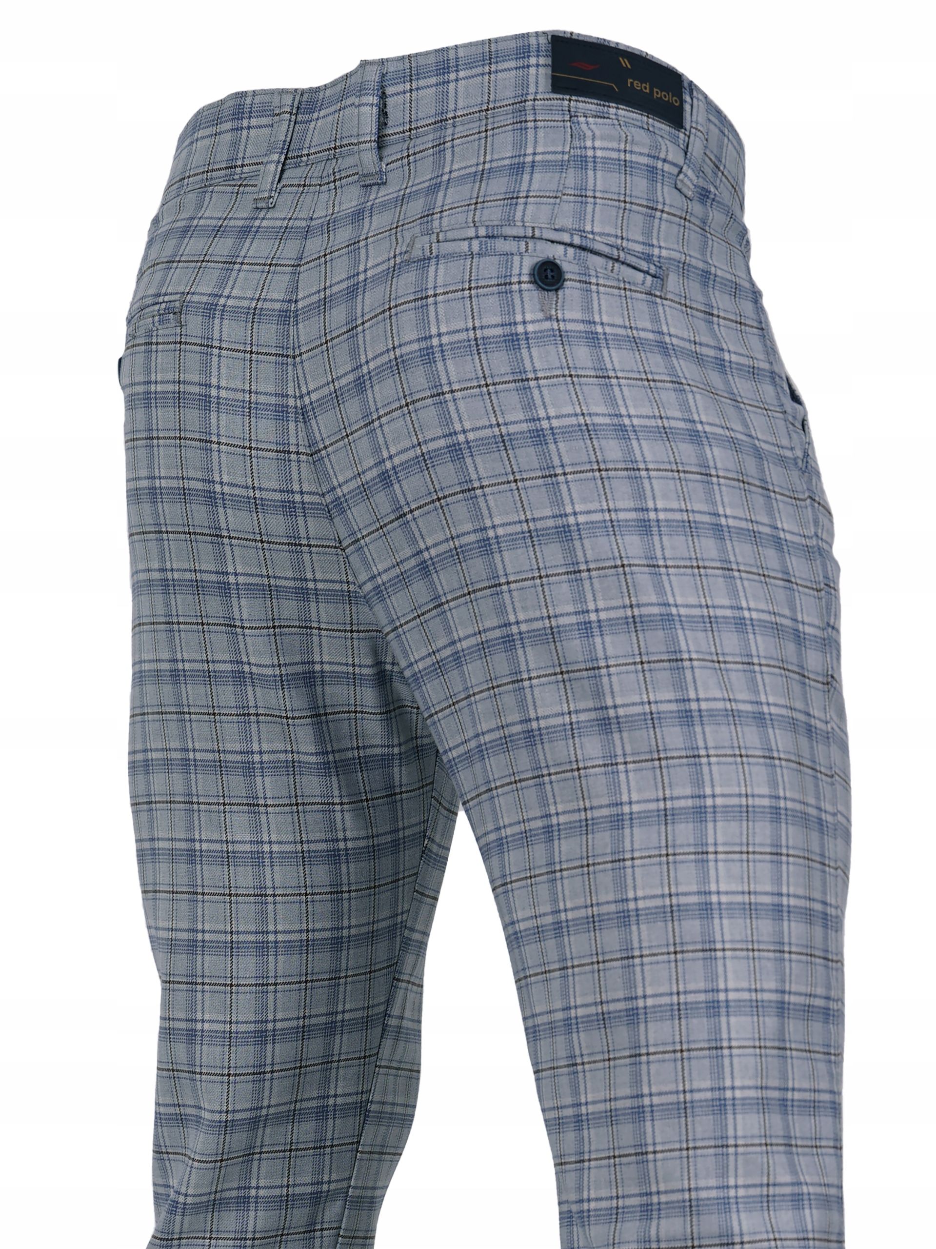  Herrenhosen kariert elegant grau 32 86-88