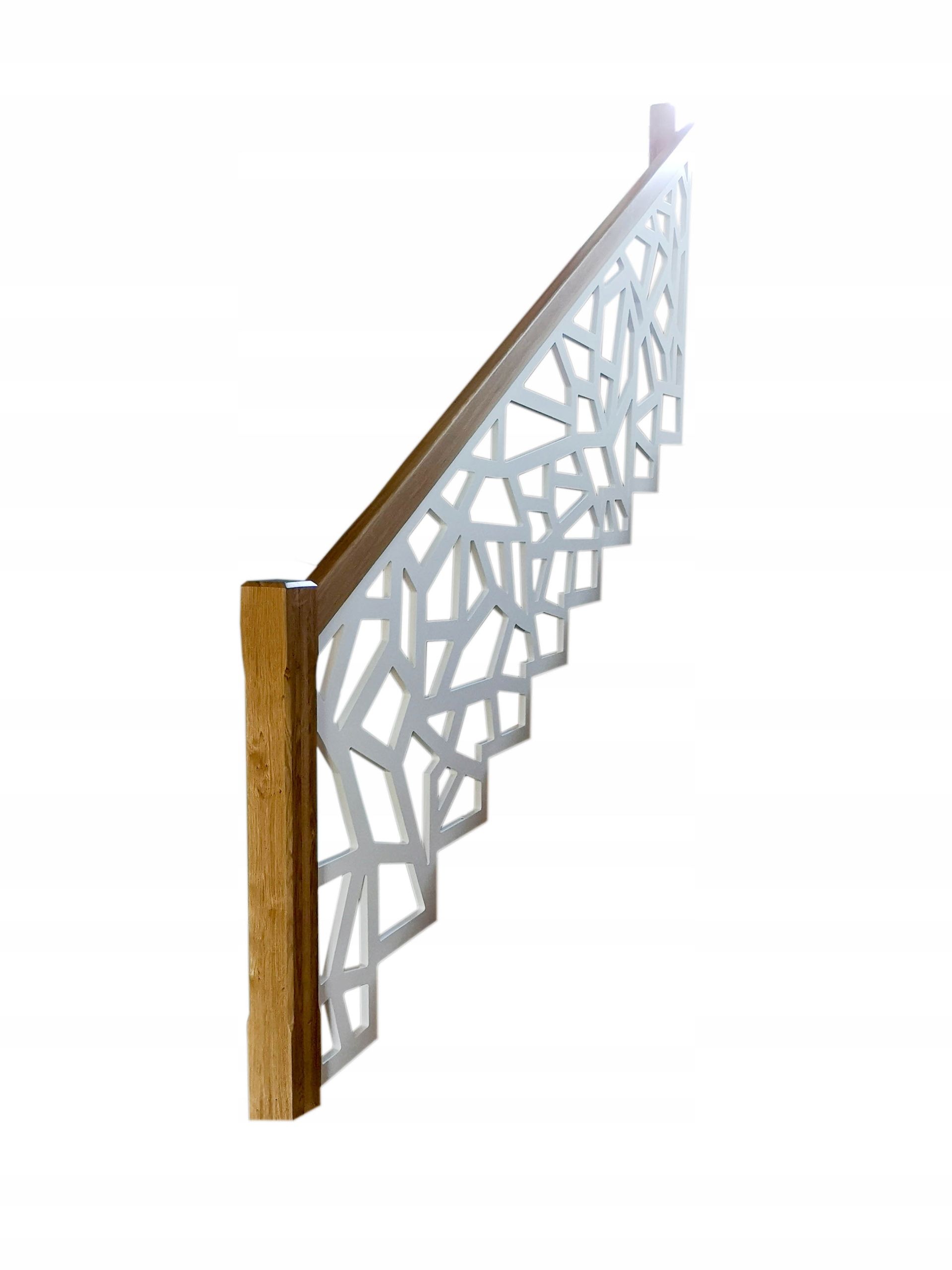  Ažuurne balustraad 22 mm - täitmine 1x1 m valge