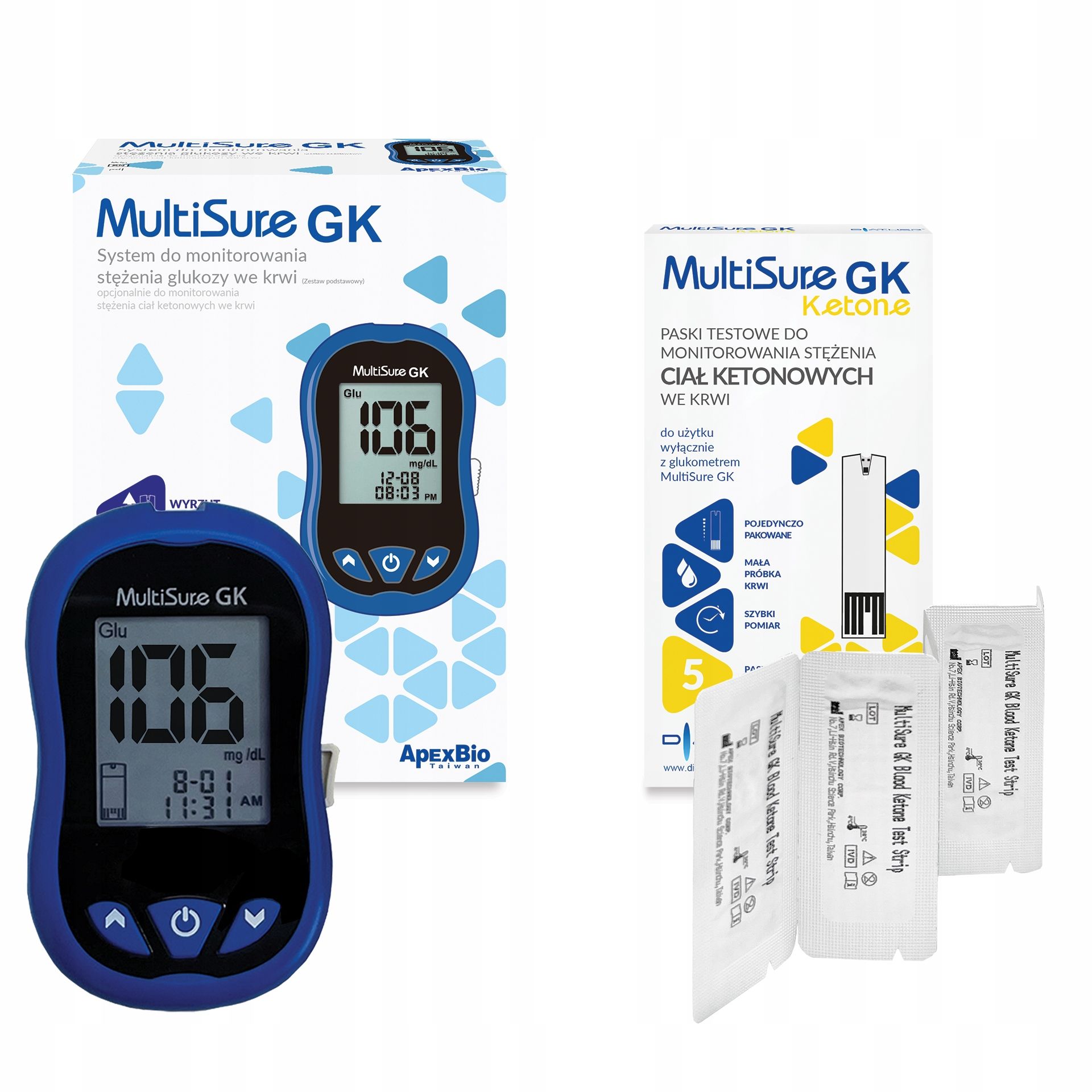  Ketometer zur messung konzentrationen cial ketone multisicher gk + 10 riemen