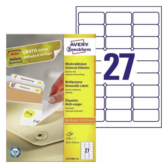  Avery etiketės nominali sidabras 25,4x10mm 6008
