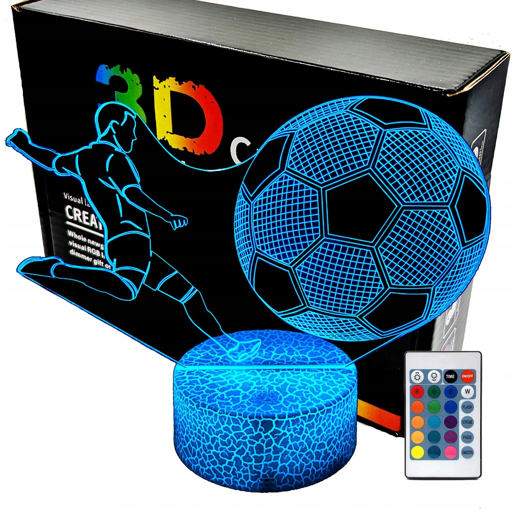  Noční světlo fotbal liverpool fc 3d lampy led