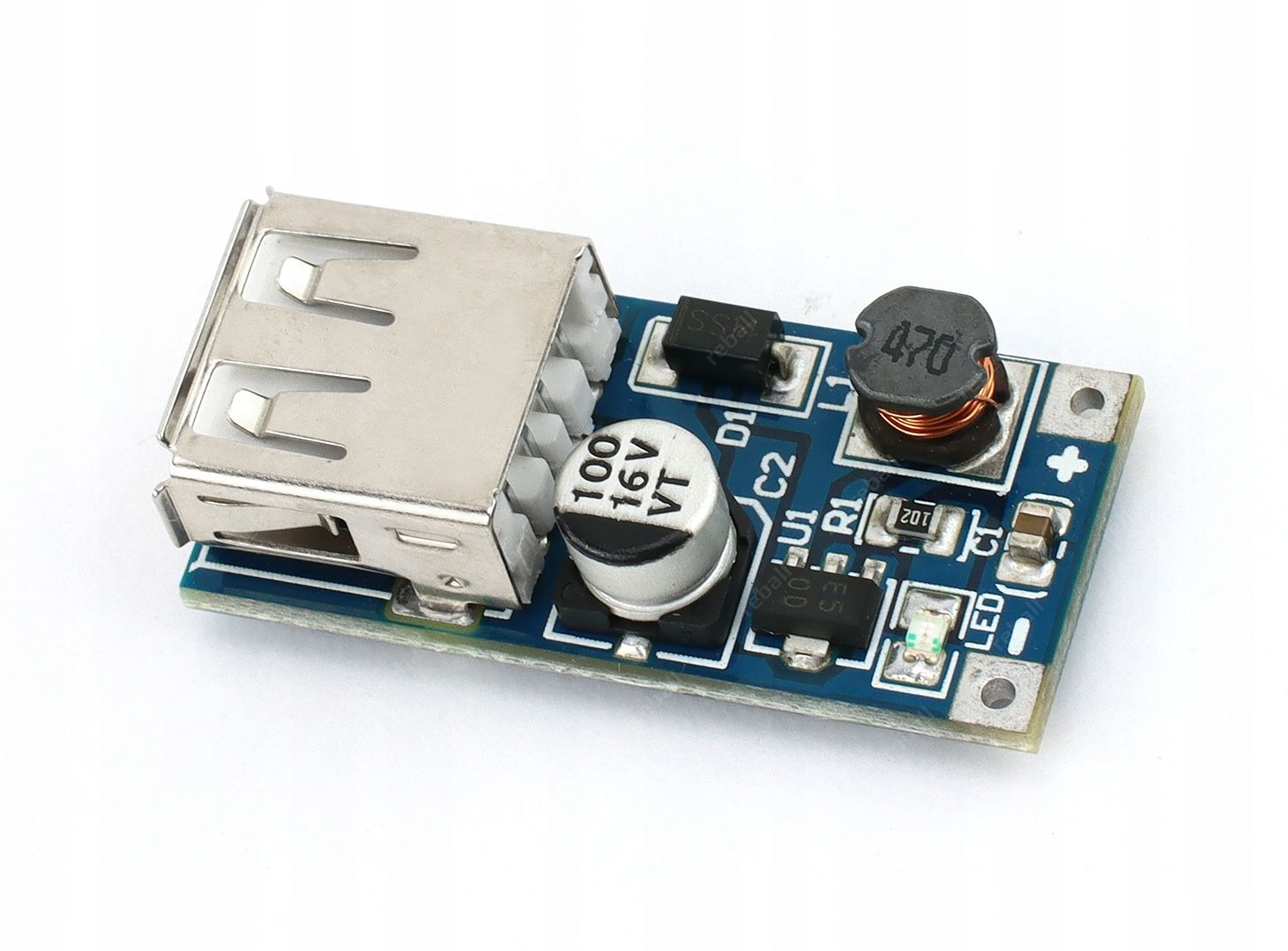  Modulis step down 6-24v usb 3a reguliuojamas įtampos stabilizatorius keitiklis