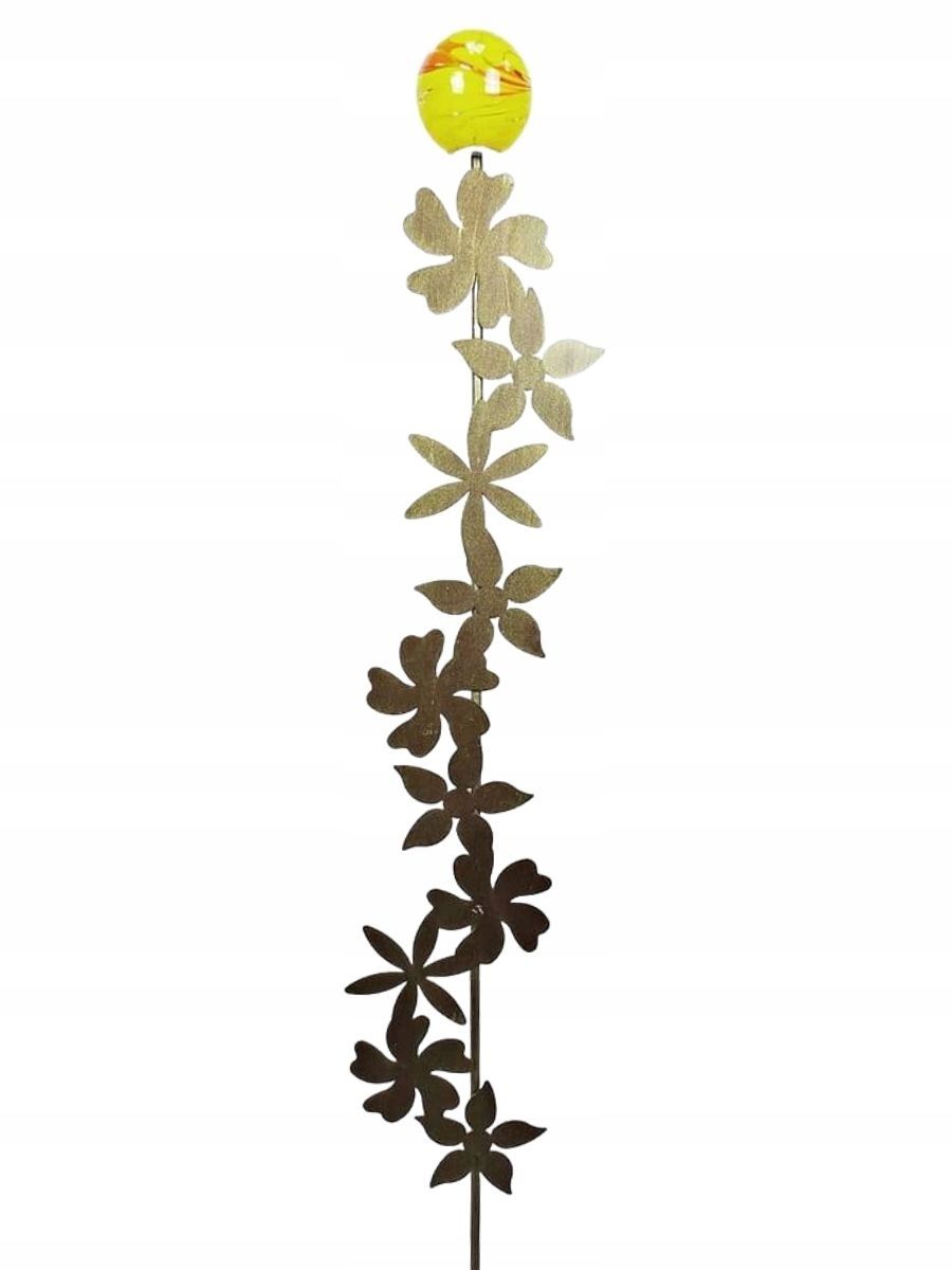  Plant support heart - large, effect golden rusty | polish product