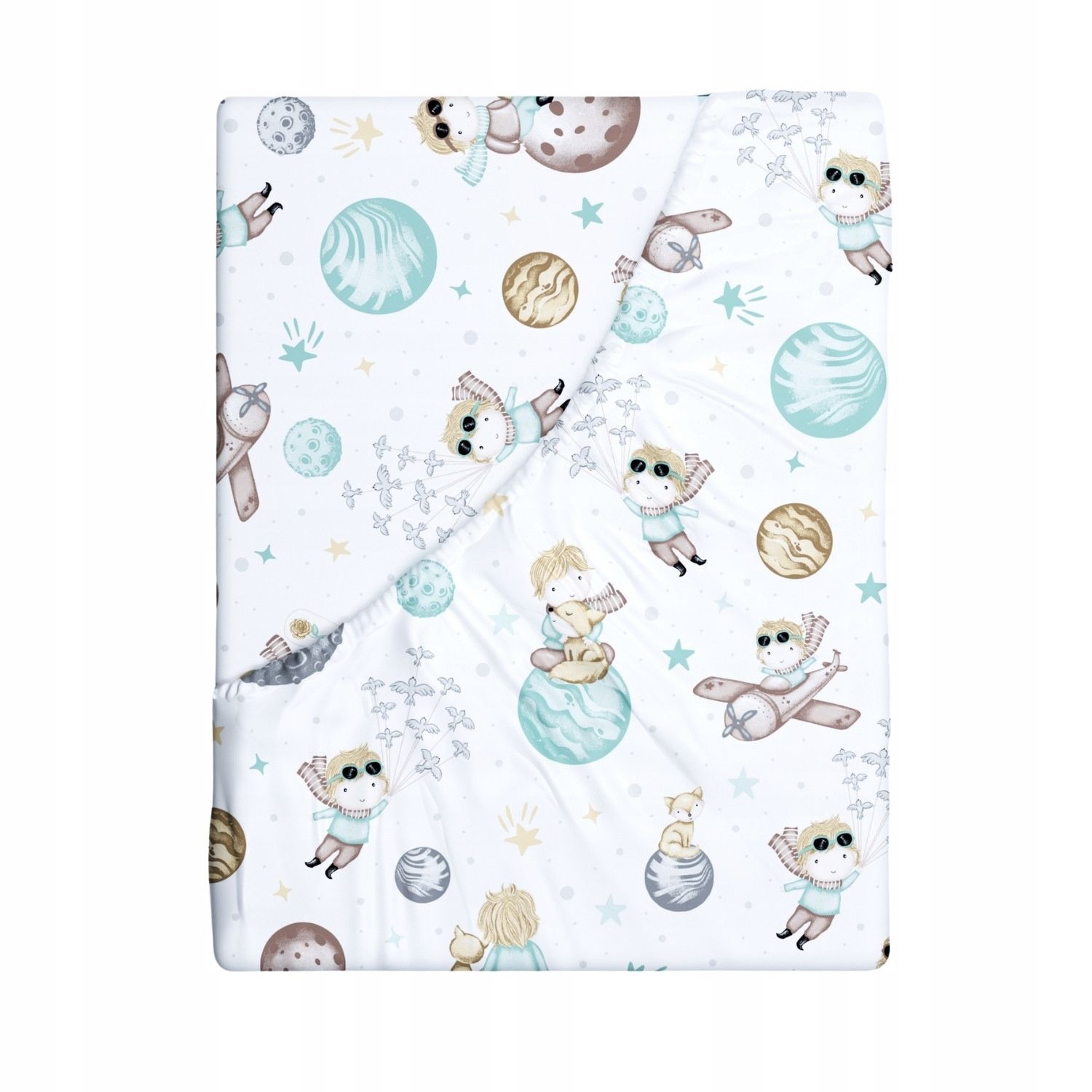  Cotton sheet with an eraser with patterns 120x60 fabric holidays 228sbi