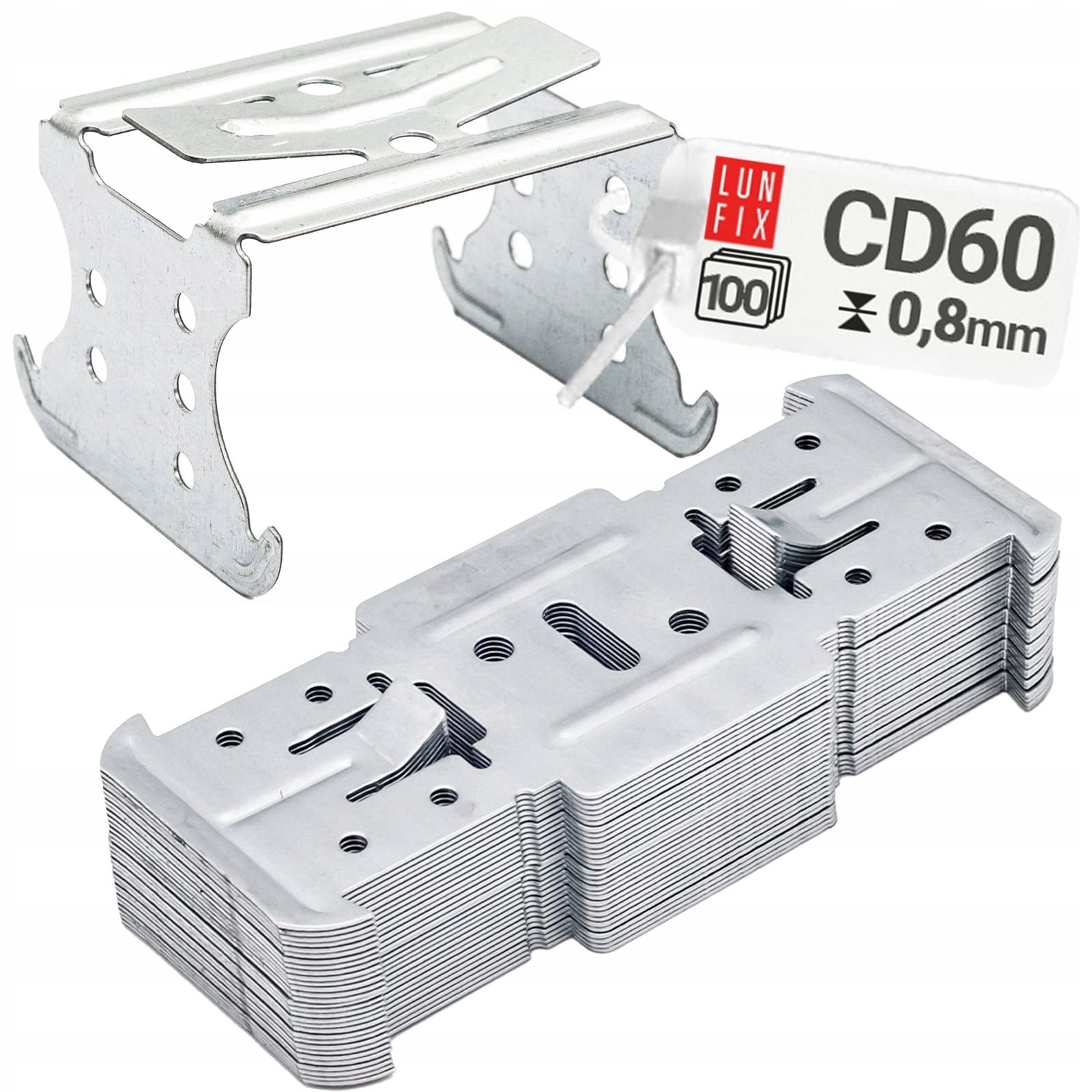  Krížový konektor pre profily cd 60 tabuľka gk kartongips 100 ks.