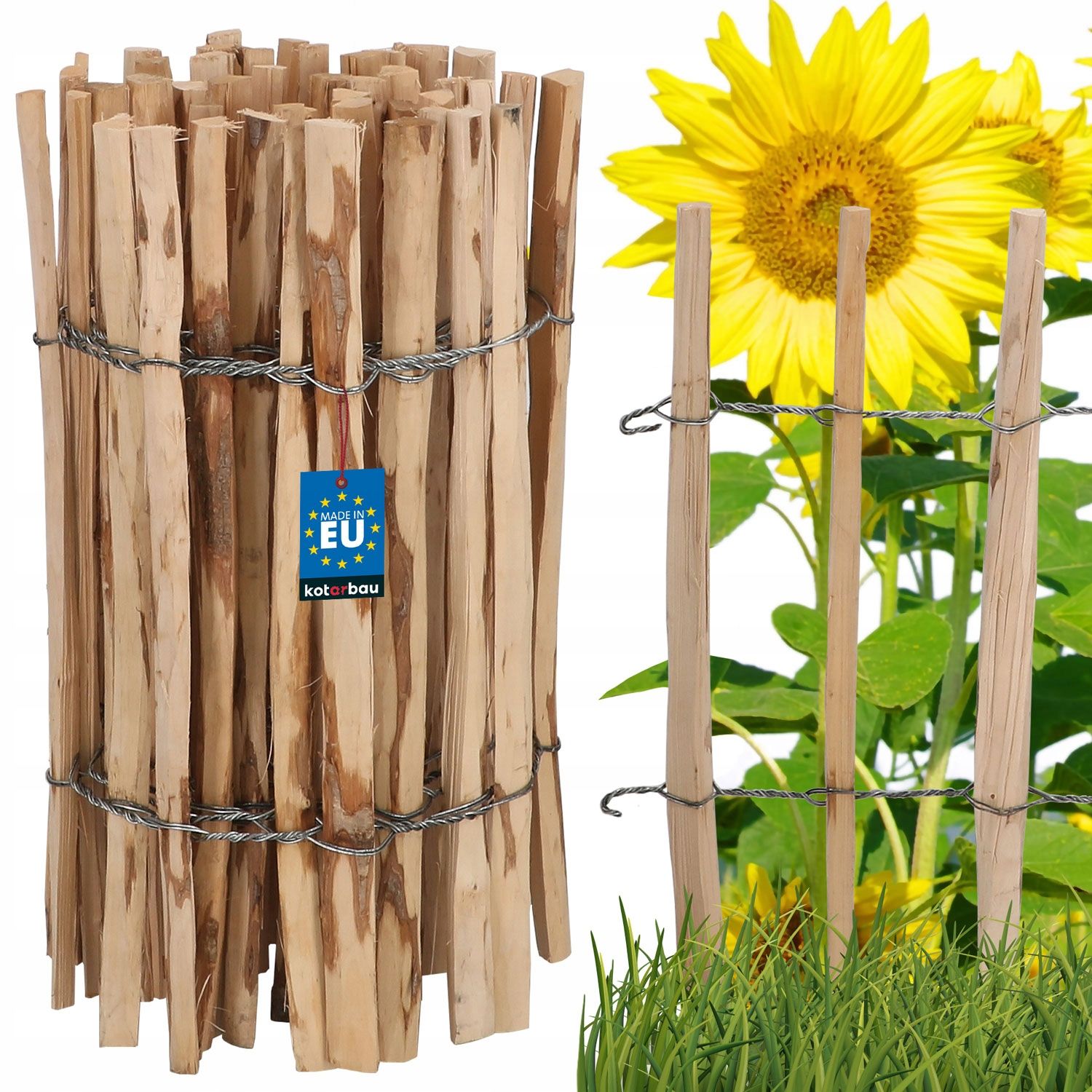  Plot z lieskového dreva 7-8 60x500cm plot obruby palisada záhrada skrútený