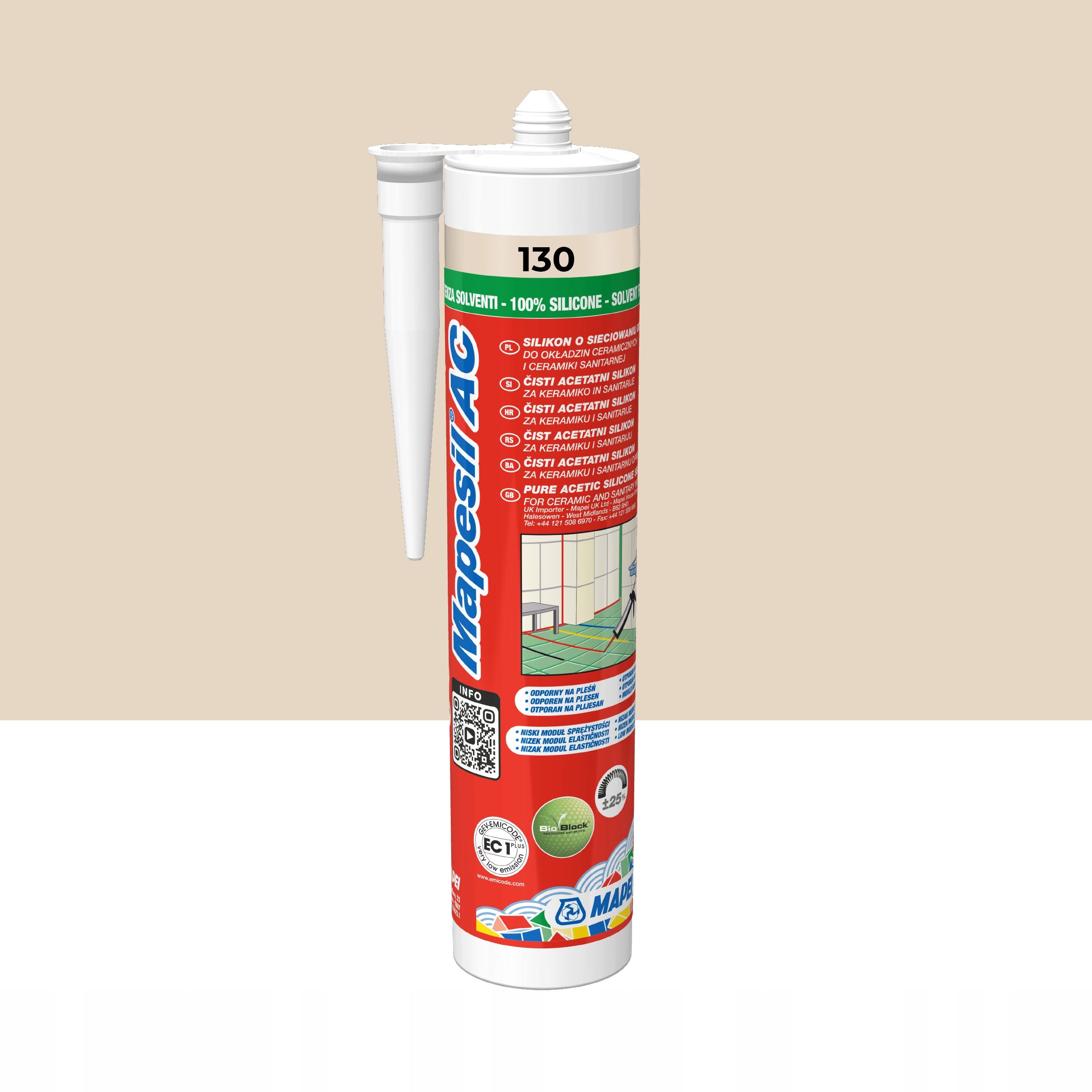  Solvent-free silicone sealant sanitary silicone jasmin 130