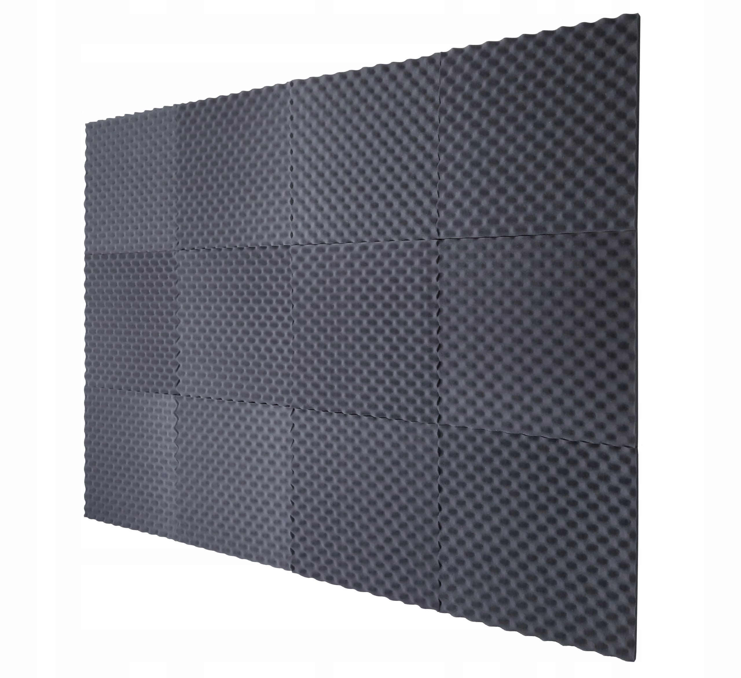  Akustinis porolonas garso izoliacinis kilimėlis 50x50 banga 2cm