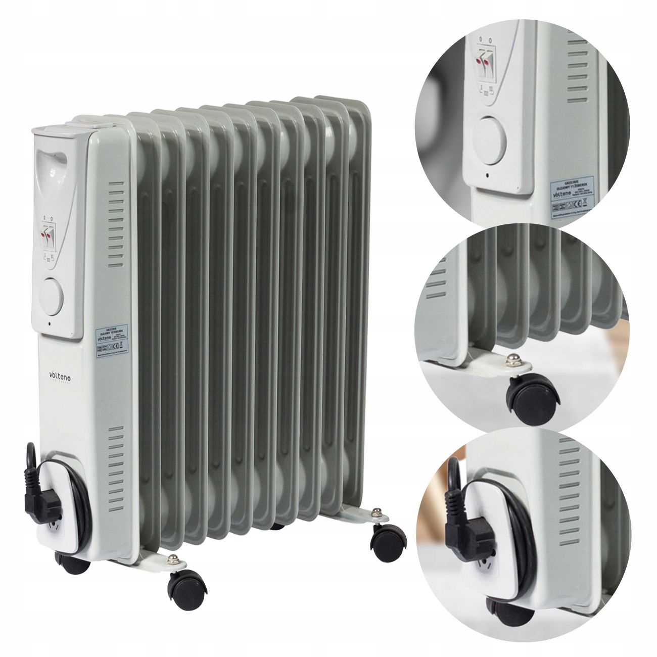 Termoventiliatorius oro šildytuvas elektrinis šildytuvas 2000w 3 lygiai su termostatu