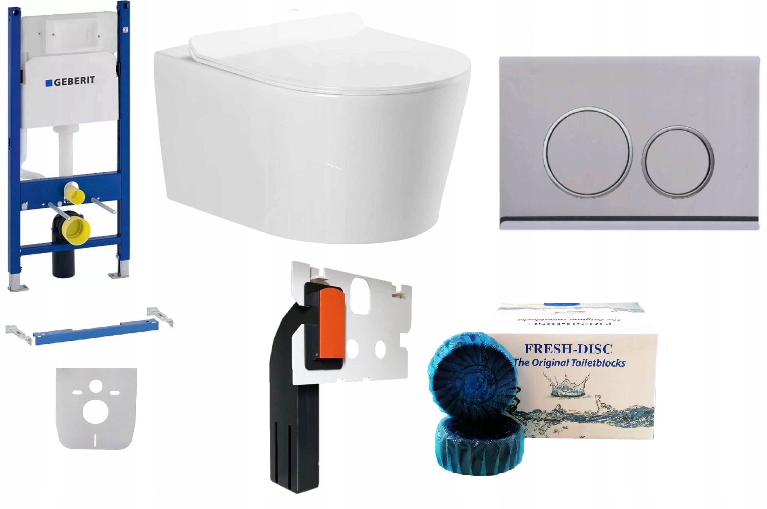  Wc rāmja komplekts geberit + atslēga + tualetes pods melns matēts + dēlis w/o+fresh
