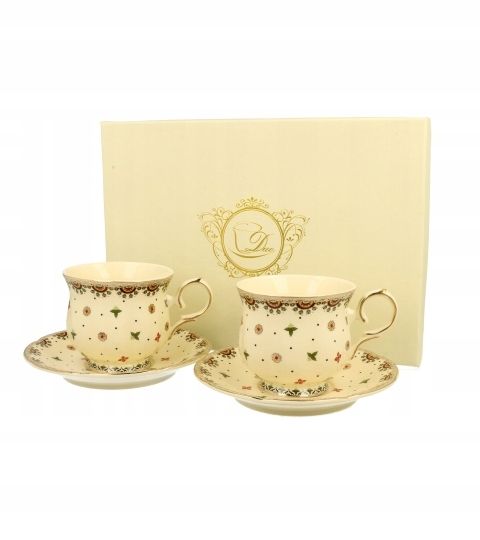  2 cups espresso with saucers safa