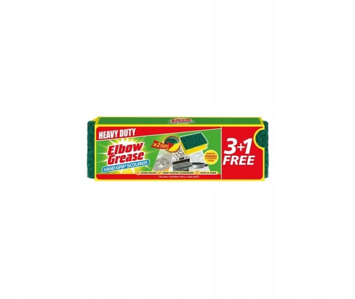  Kempinėlė į dauguma paviršius sunkus dėmės nešvarumai elbow grease 3pk