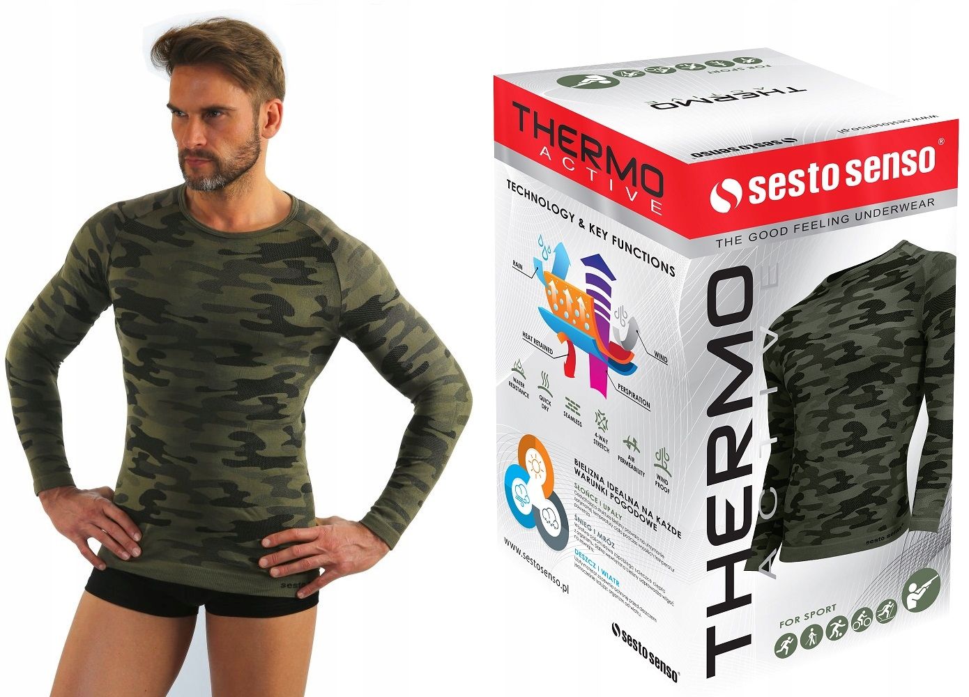  Meeste termosärgid thermo active õmblusteta pikk käsi sesto senso xxl