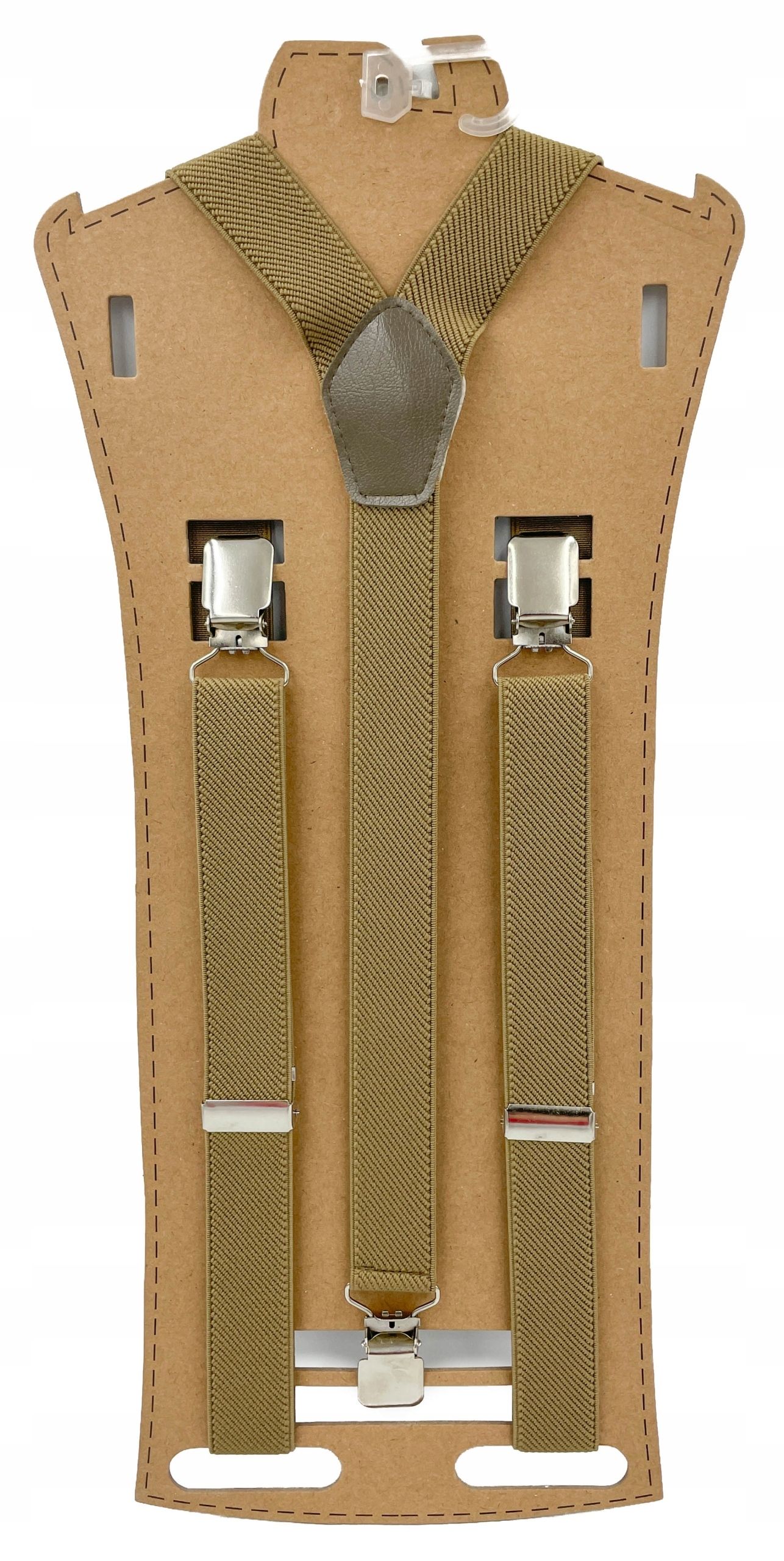  Burgundy uniform smooth braces for trousers