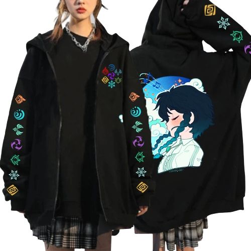  Svetry módní dámský svetr genshin impact anime