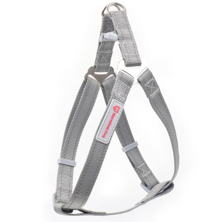  Verstellbare hosenträger milton für den hund l gray 55-78cm