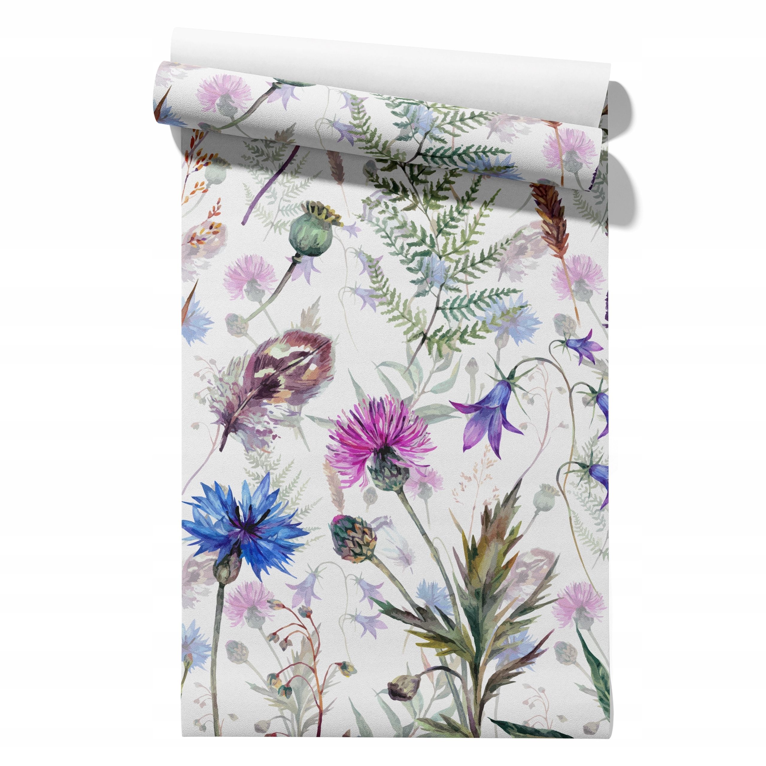  Wallpaper non-woven fabric pastel cherries wallpaper in a roll 50cm x 6,1mb