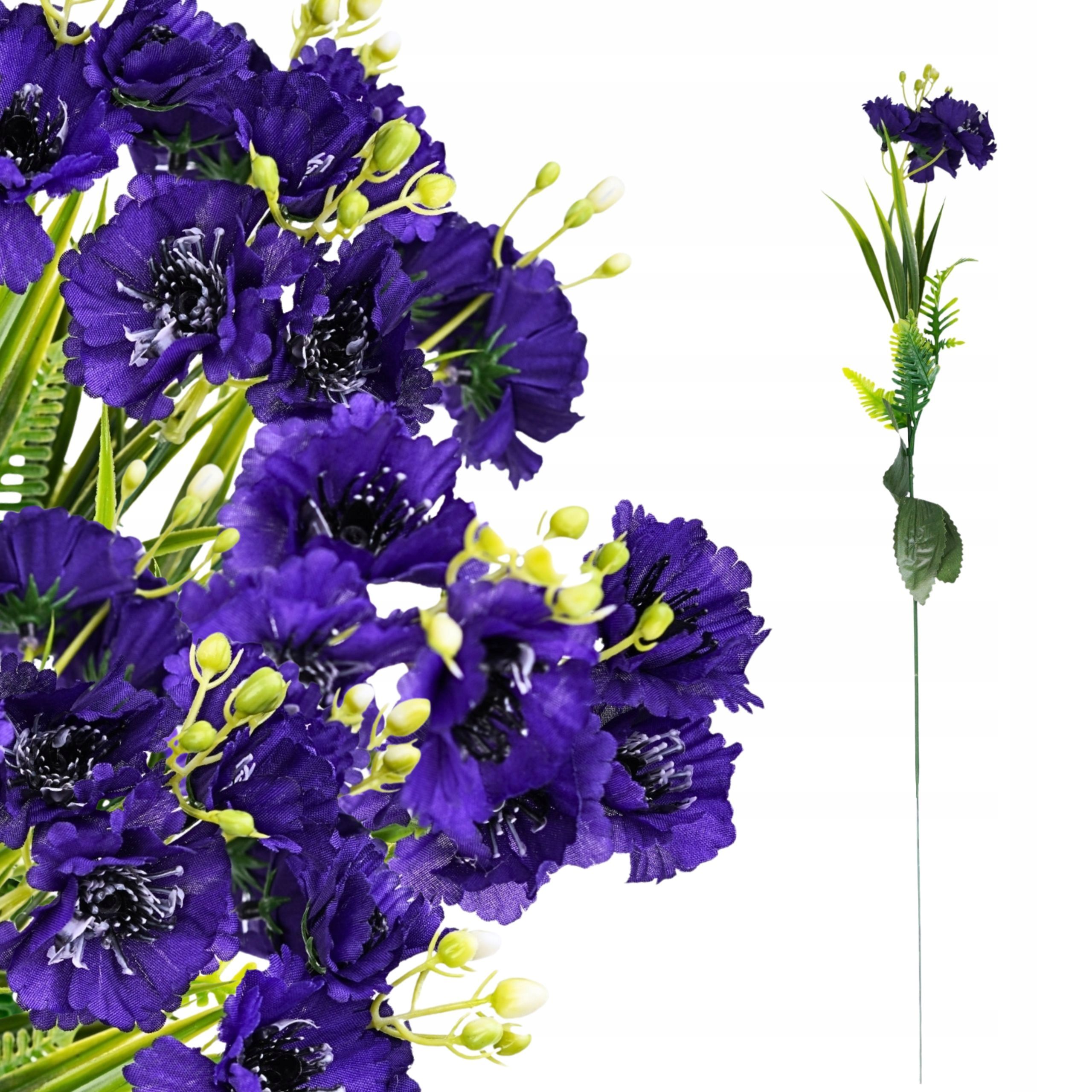  Dirbtinės gėlės gipsowka šakelė 32cm tanki violetinė priedas puokštėms