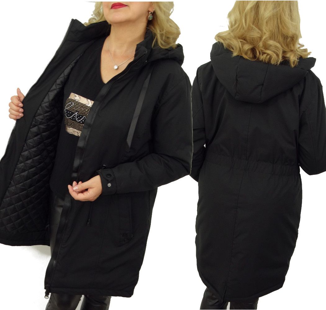  Bundy pre ženy prechodný bundu zahriaty odnímateľné kapucňa olivia 42 xl