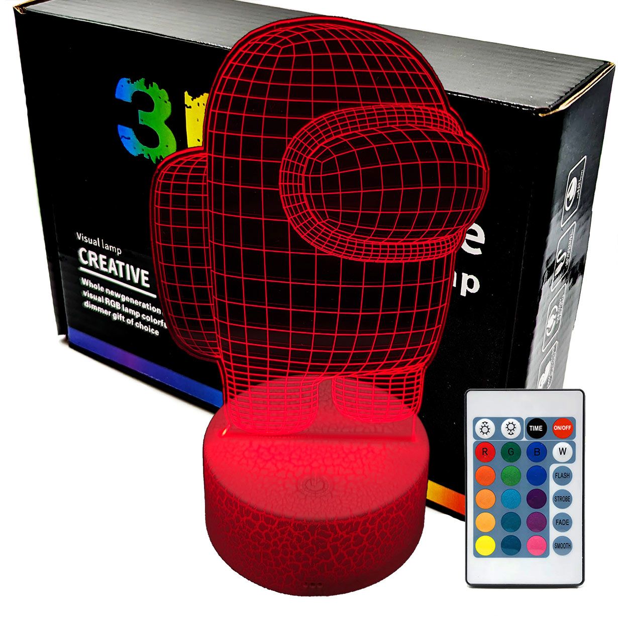  3d naktinė lemputė lempų daugiaspalvis