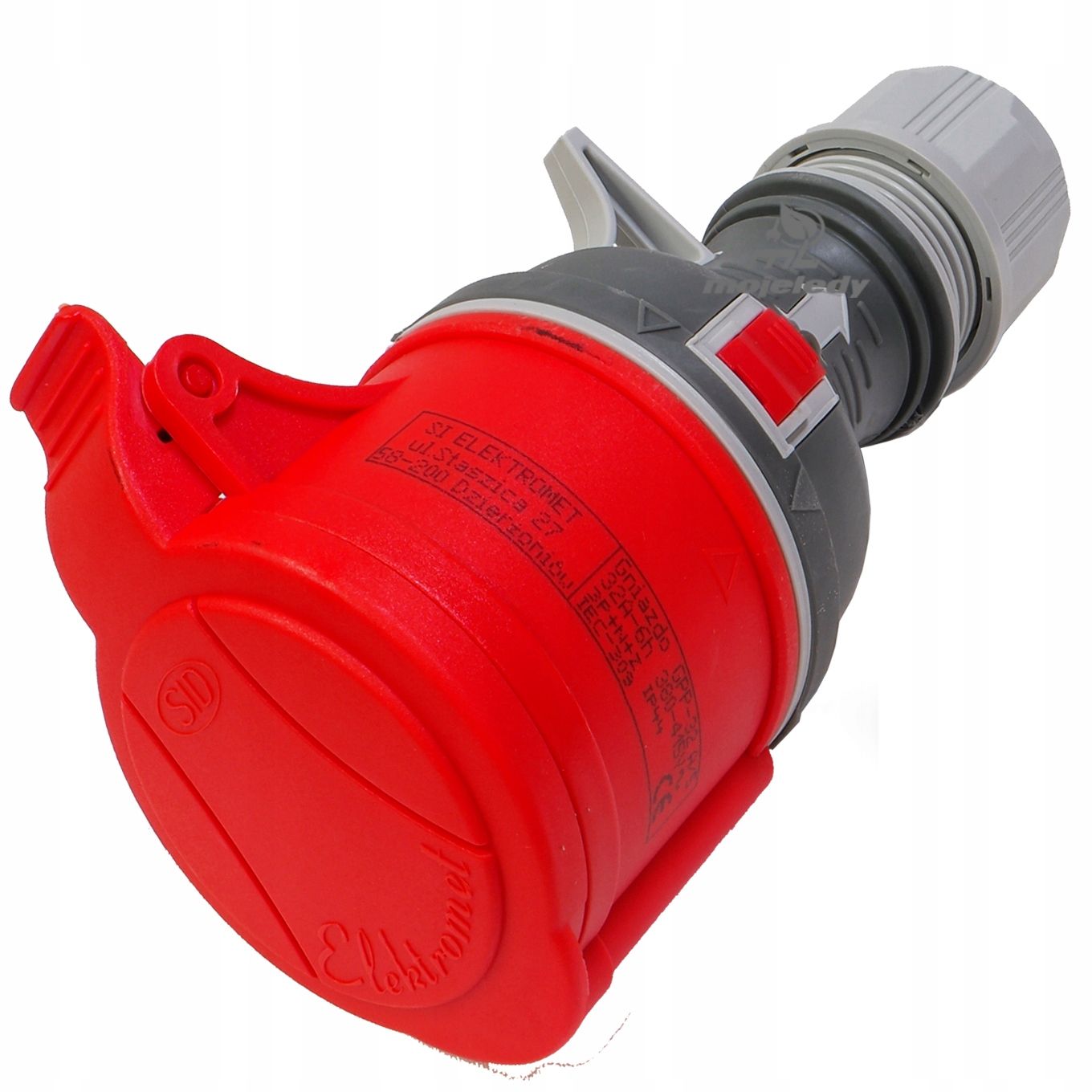  Taisns spraudnis 16a z/u uni-schuko melna krāsa wt-40