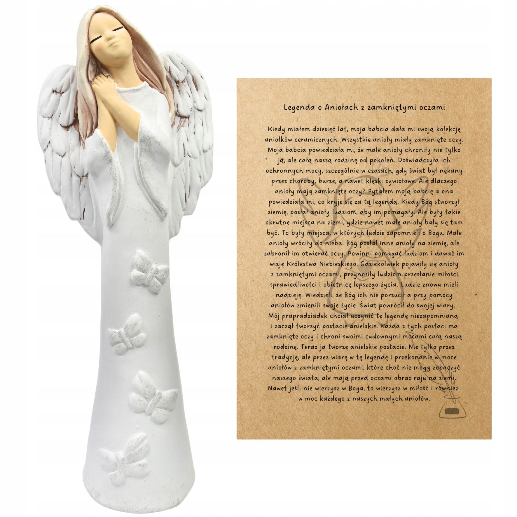  Angel plaster figurine large gift on your birthday decoration