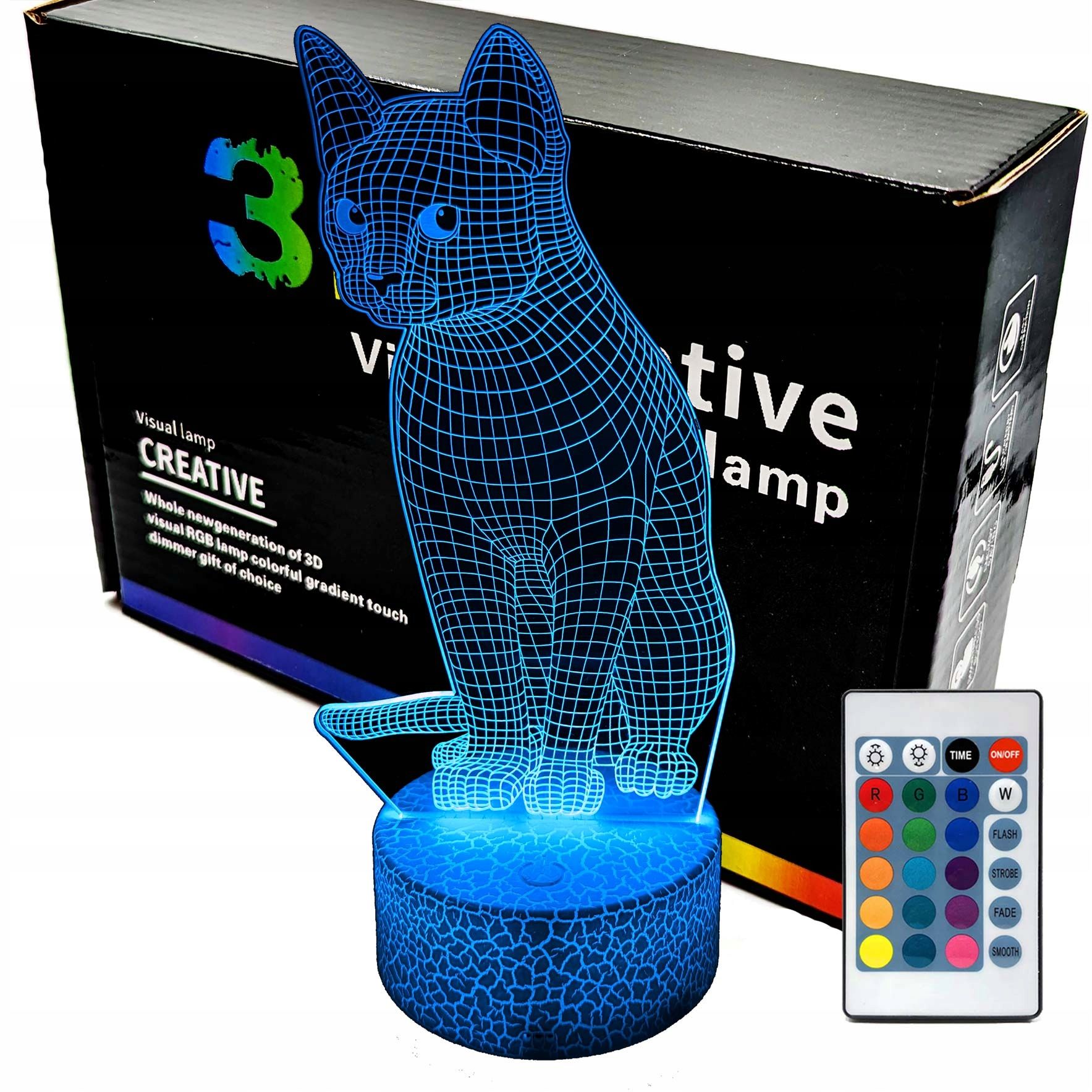  3d naktinė lemputė lempų daugiaspalvis