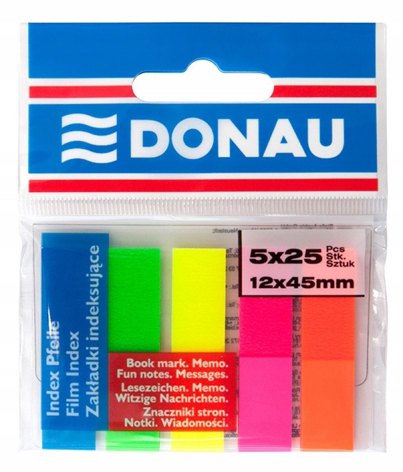  Registerkarten pp 25x45mm 1x50 blätter gelb klebrig