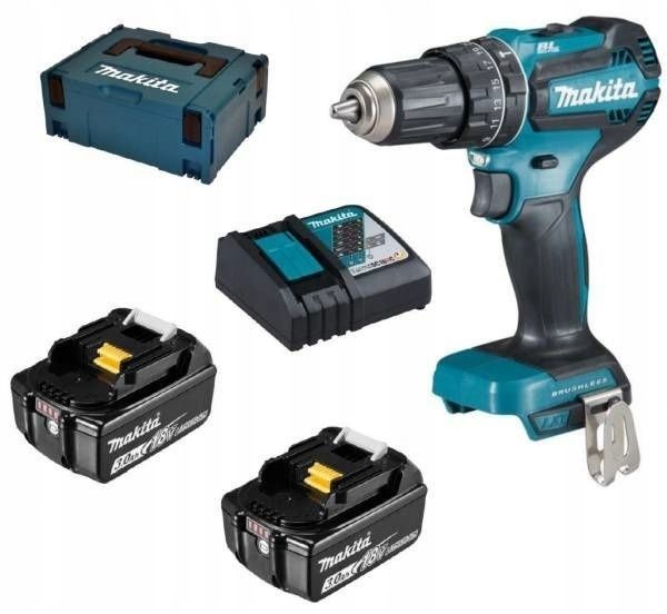  Gręžtuvas-suktuvas 18v 50nm 1x3ah lagaminas makita dhp485rfj