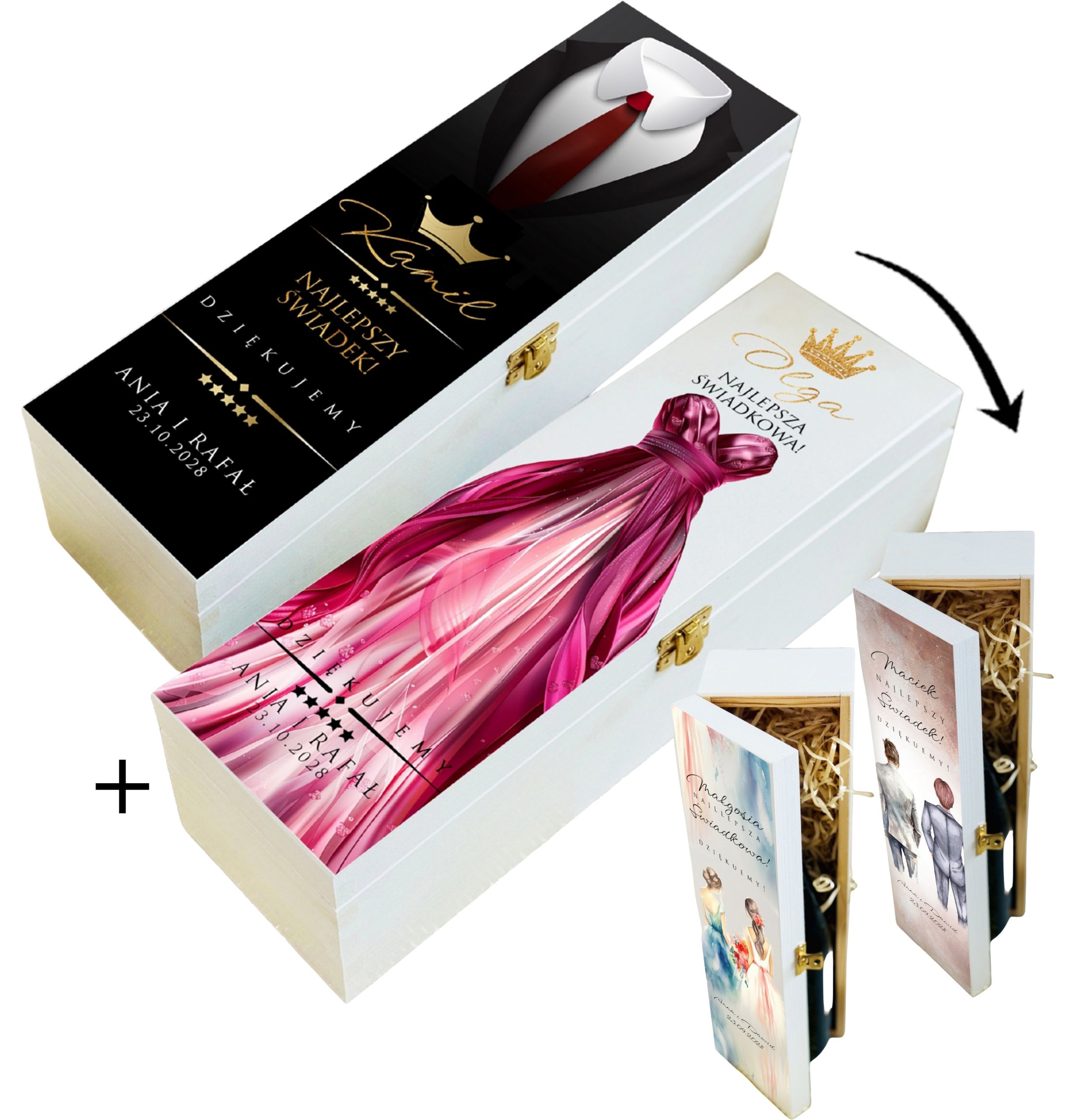  Thanks witnesses gift set box for alcohol + cup