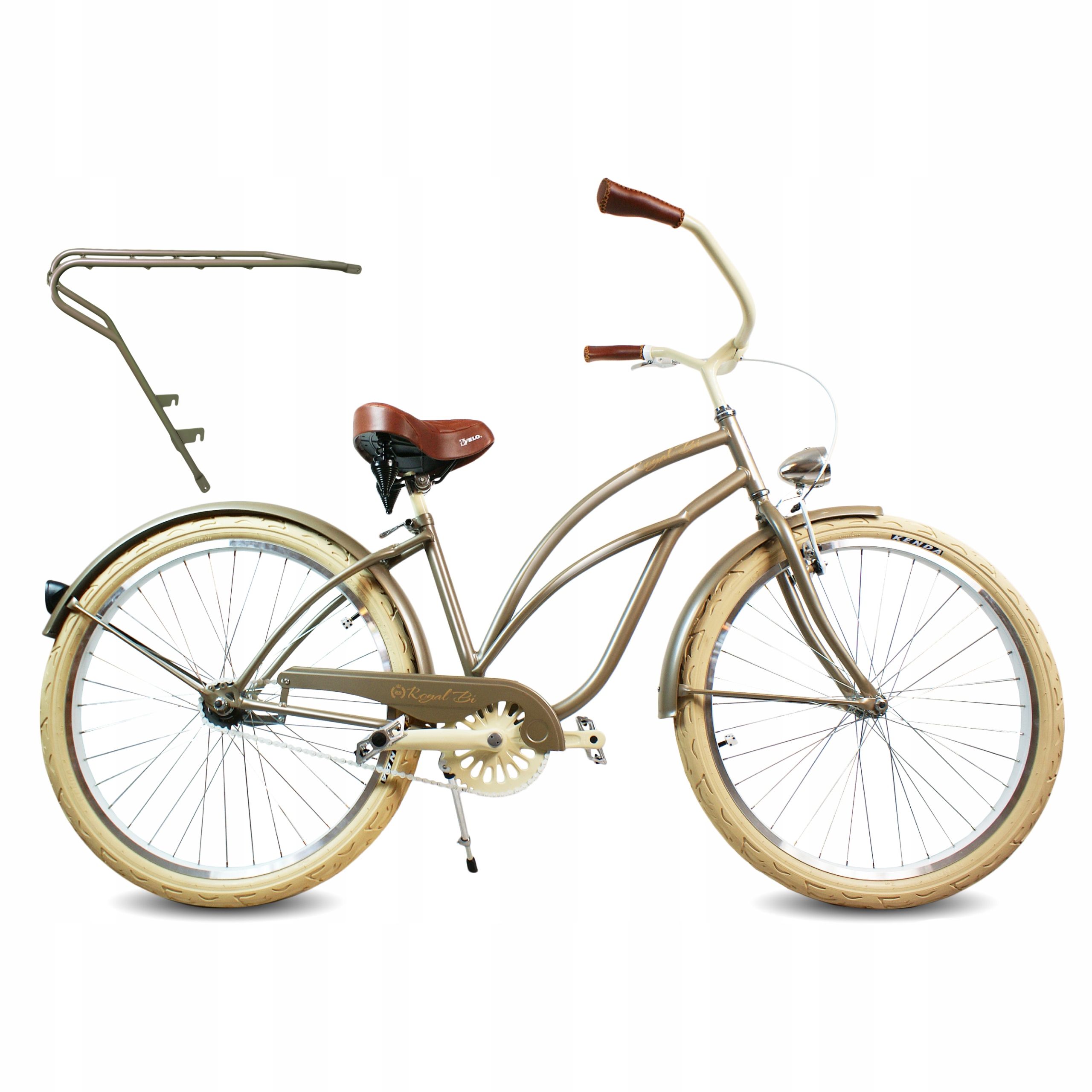  Kolo pro vyjížďky podél pobřeží ženský 26" dáma červený rosie royalbi retro kufr