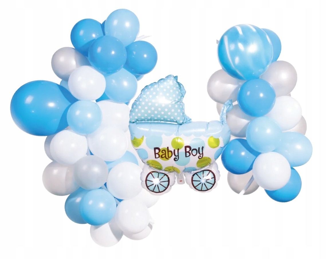  Folijskābes balons zīdainis zēns gender reveal party mugura sveiciens mājās