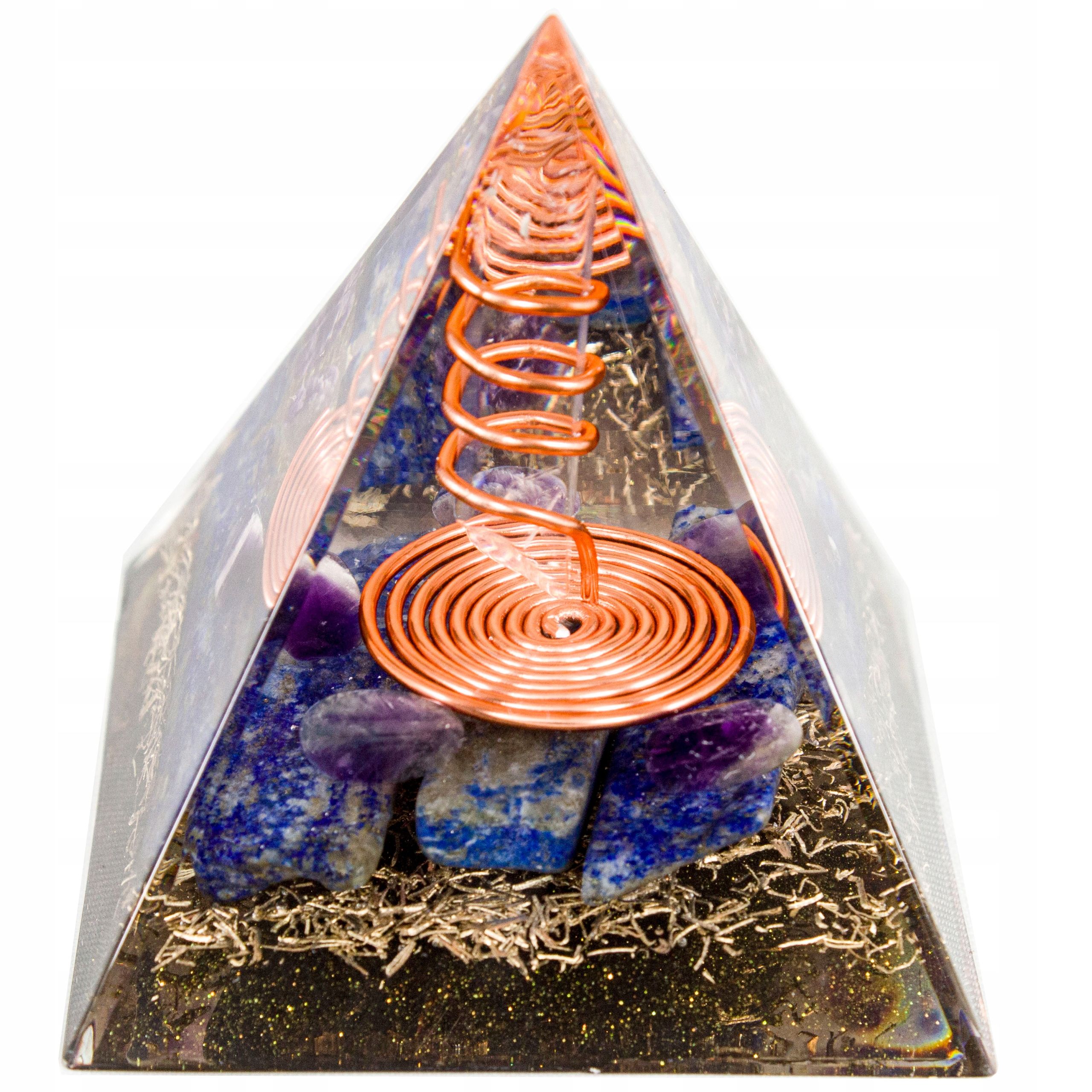  Pyramide orgonit amethyst lazuryt oliwin tigerauge feng shui chakren 5cm