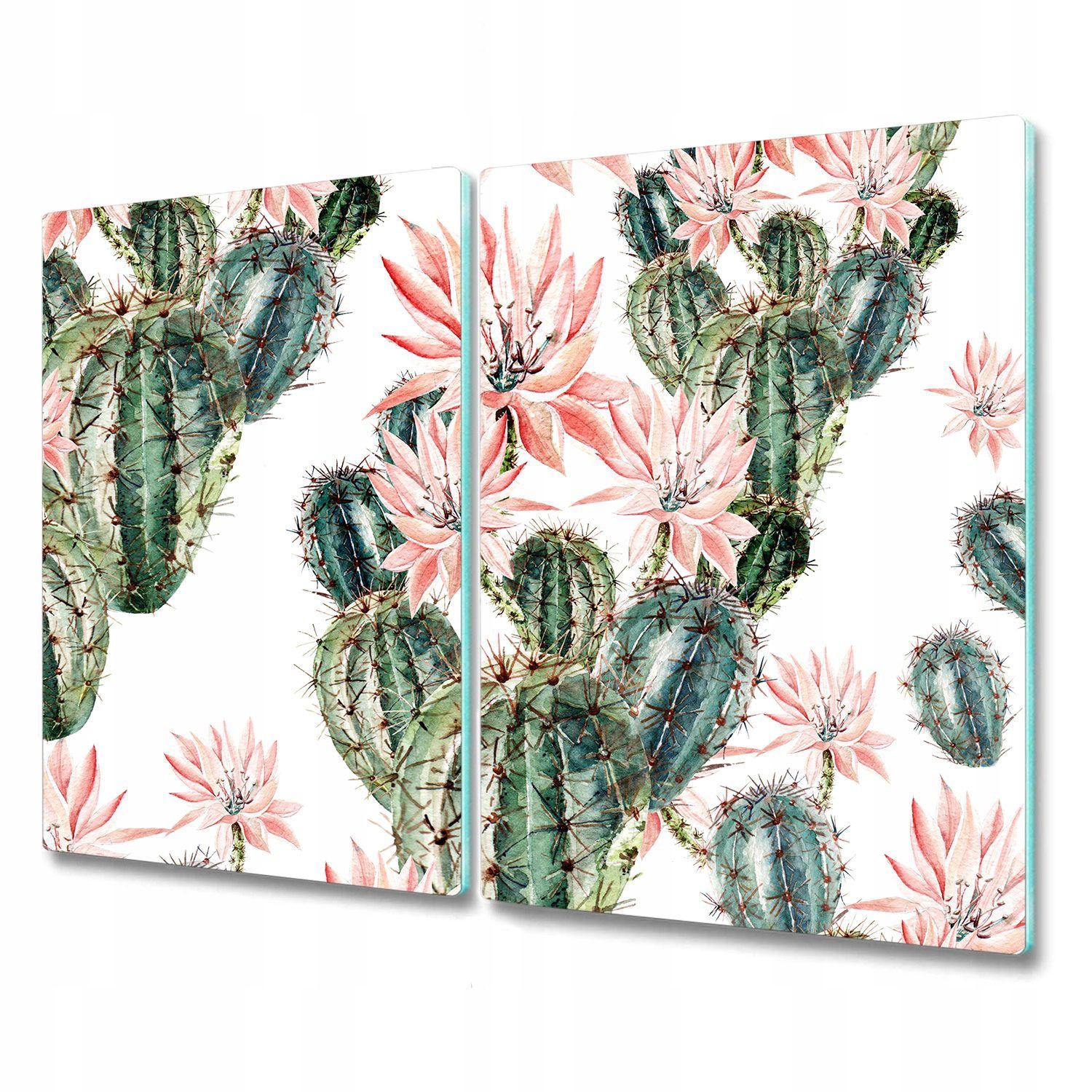  Cutting table glass painting prickly pear 2x30x52 cm