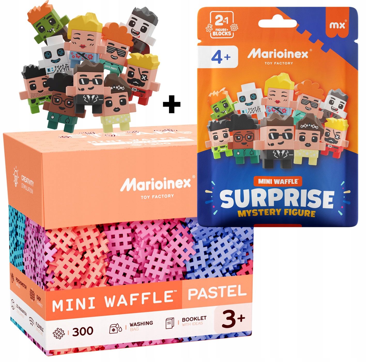  Marioinex waffle mini autos race car, megan, 50 el pink, rennen 2 in 1