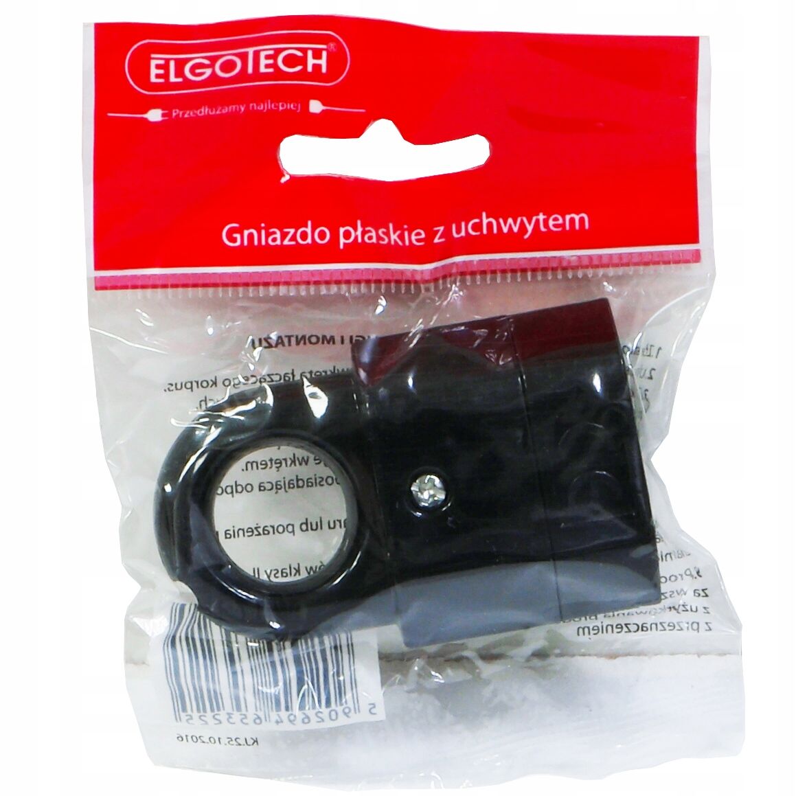  Taisns spraudnis 16a z/u uni-schuko melna krāsa wt-40