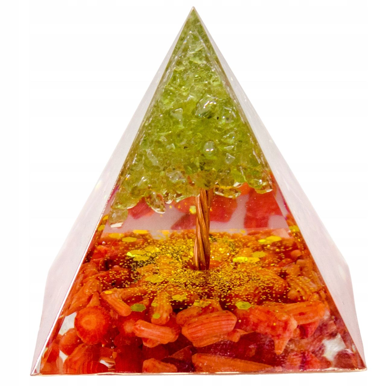  Pyramide orgonit amethyst lazuryt oliwin tigerauge feng shui chakren 5cm