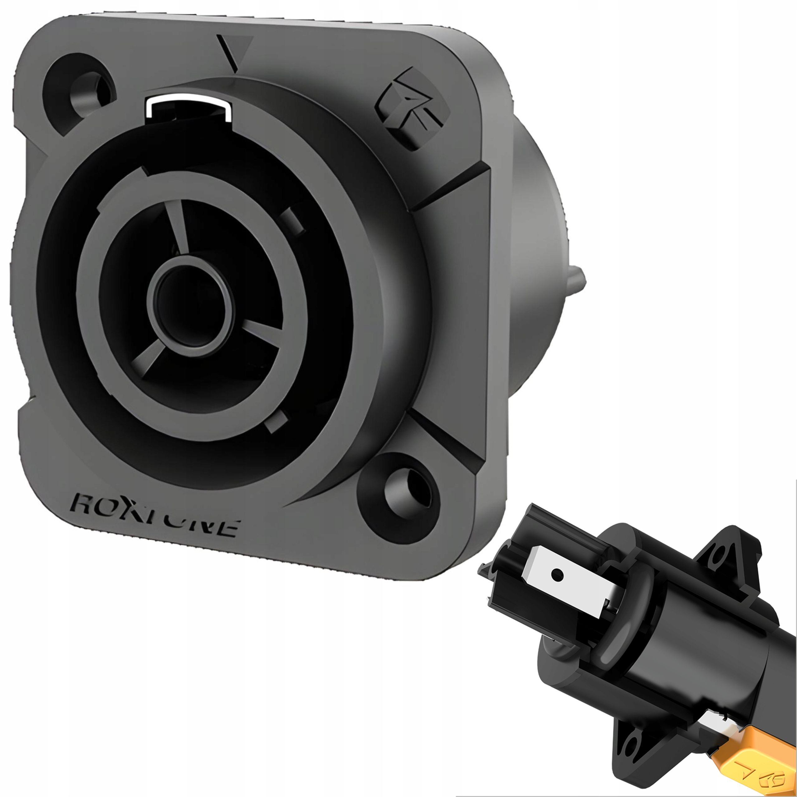  Kištukas xlr su kabeliu 3 pin tvirtas metalinis nikeliuotas roxtone rx3mp-bt