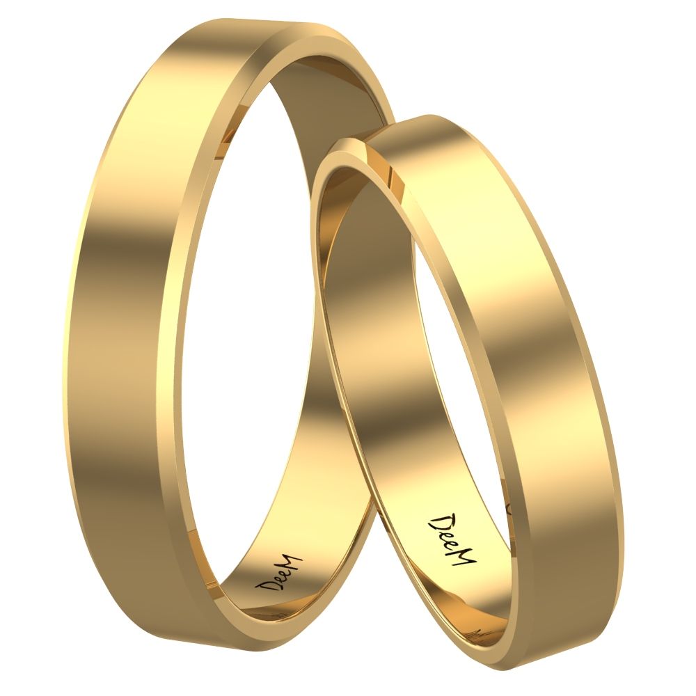  Klassisch trauring aus gold prüfen 585 flach 3 mm + diamant kostenlos + gravur