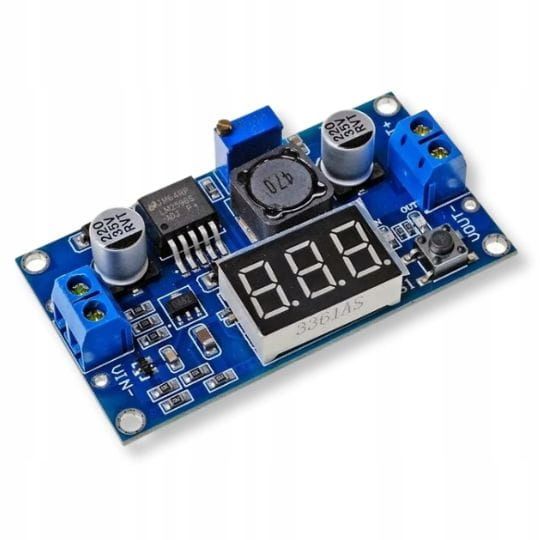 Keitiklis mp1584 lm2596 dc-dc step-down 0.8-20v 3a - mažinanti įtampa