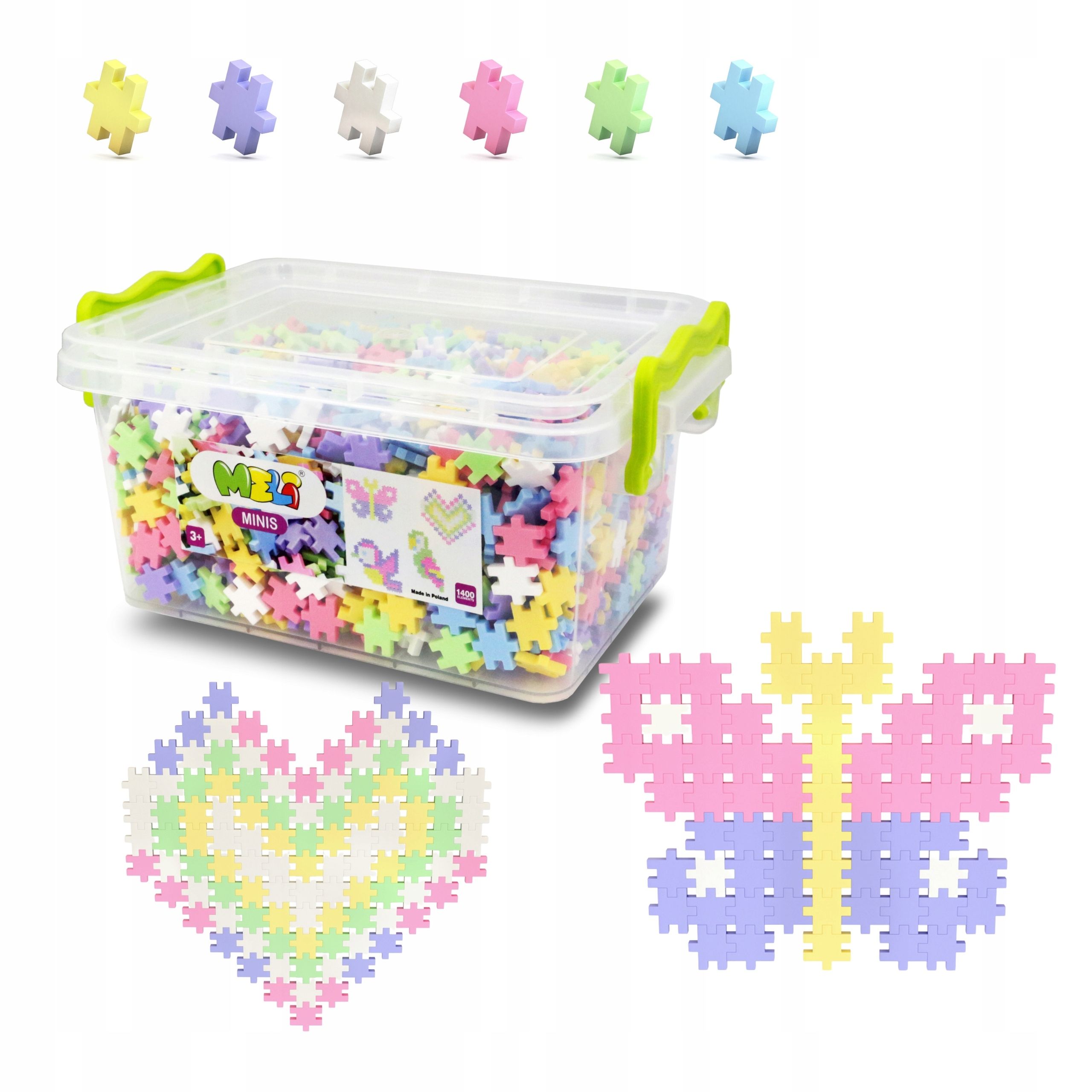  Bausteine mini waffeln meli minis edu buntstift größe 1400 pcs. mosaik
