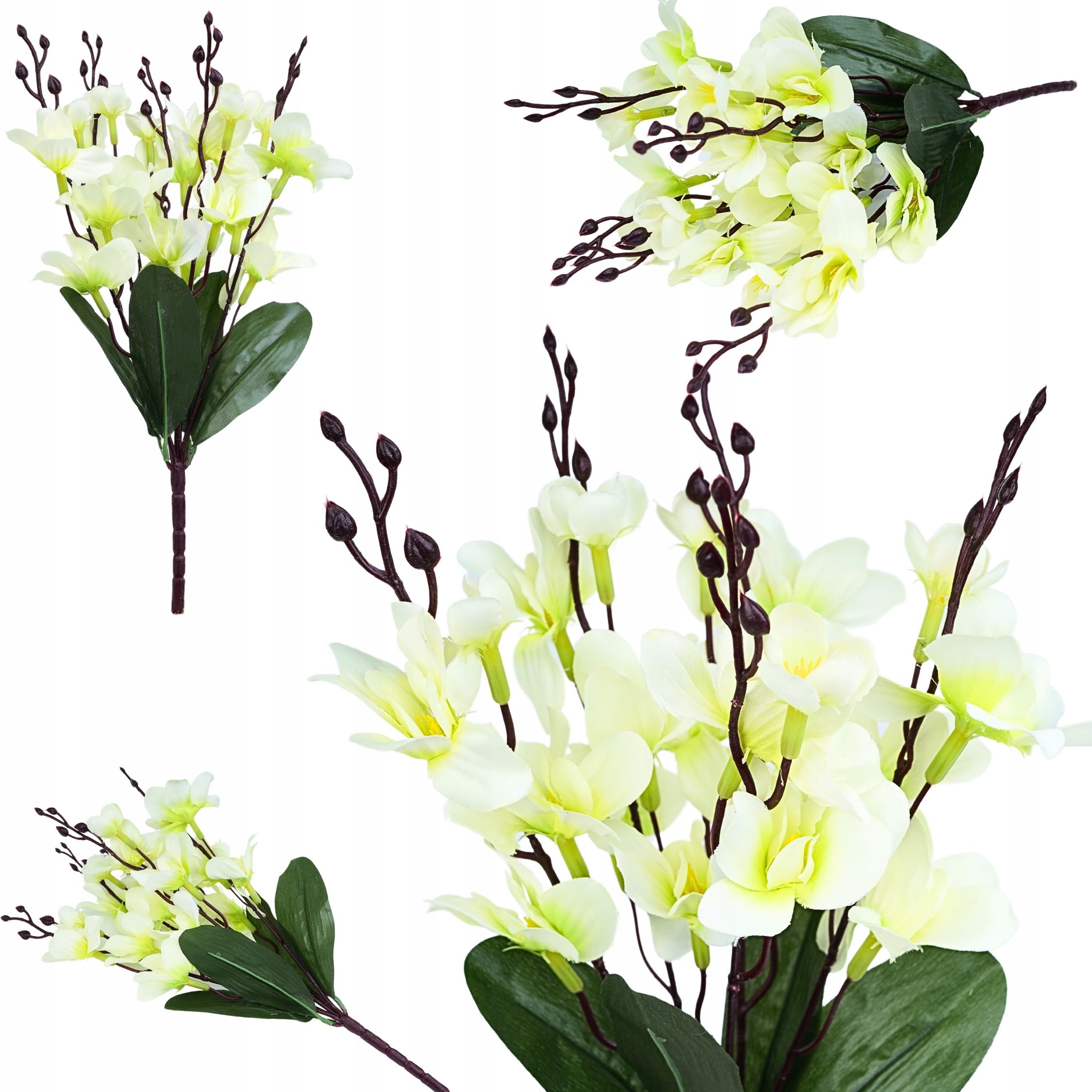  Mākslīgais zieds orhideja zars dekoratīvs rotājums florists pik 62cm