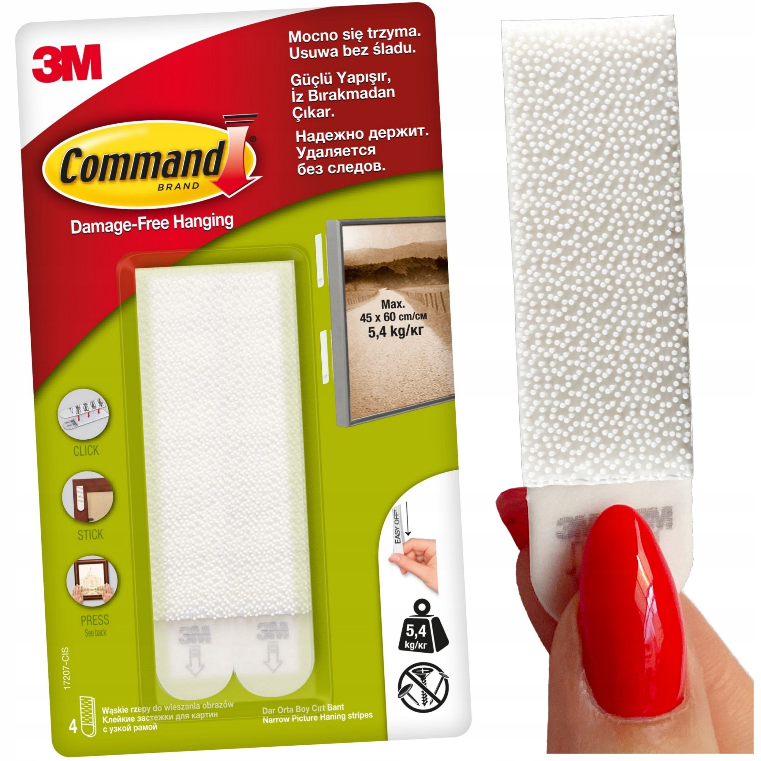  Komanda 3m velcro juostos didelis siauros 4 rinkinys = 8 kompiuterių. 17207