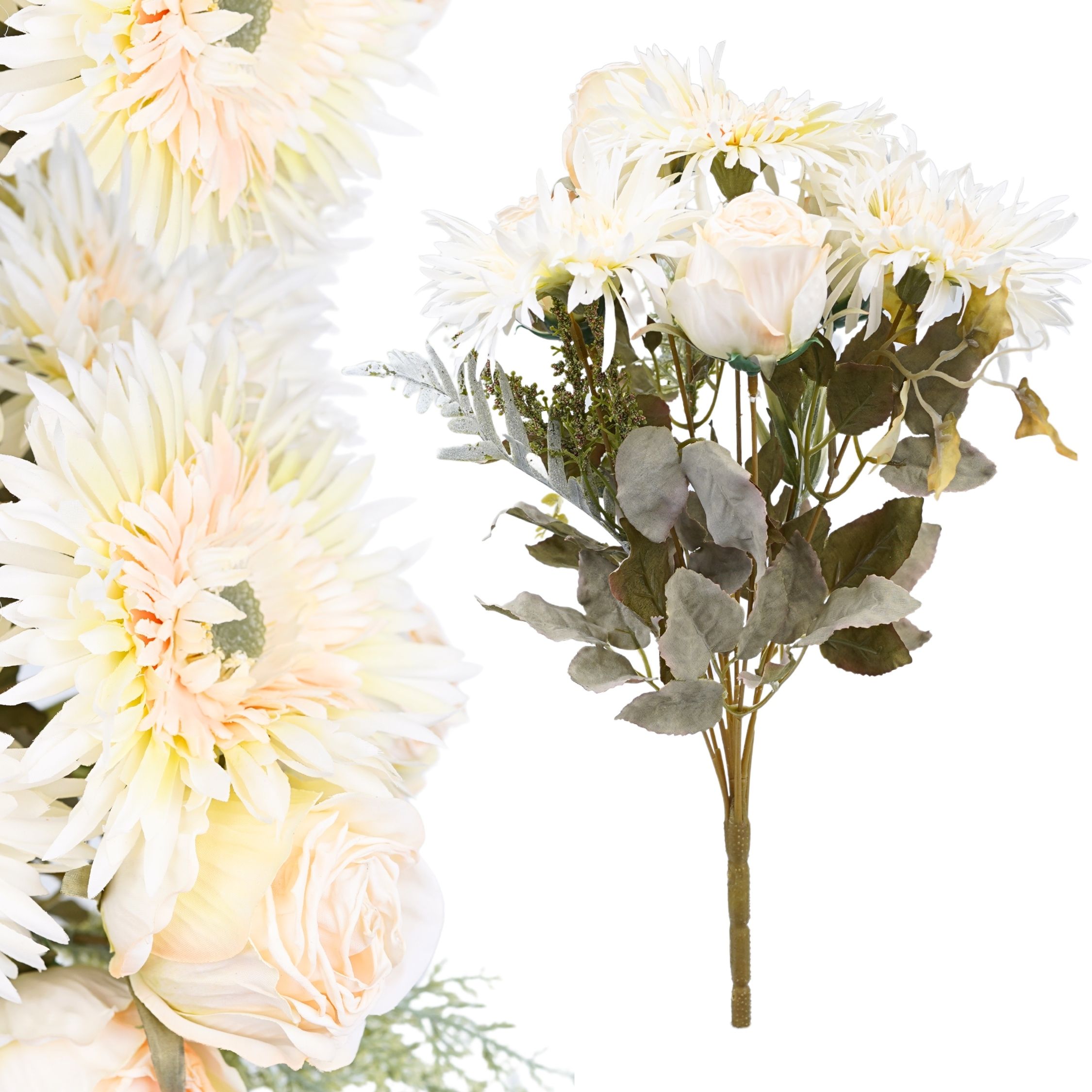  Mākslīgais zieds orhideja zars dekoratīvs rotājums florists pik 62cm