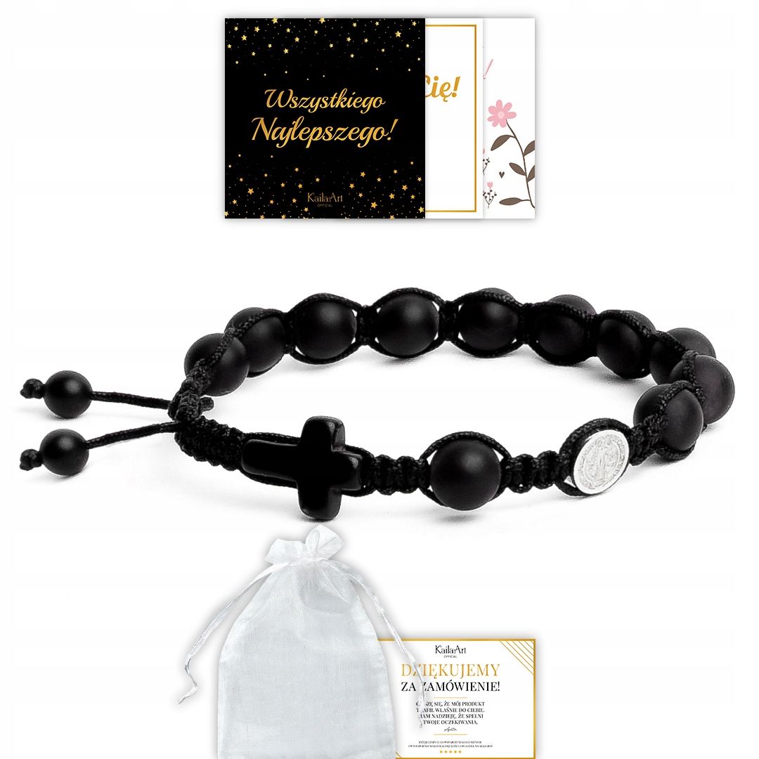  Rosary bracelet with crossword clue from natural stones cross agate dragoon