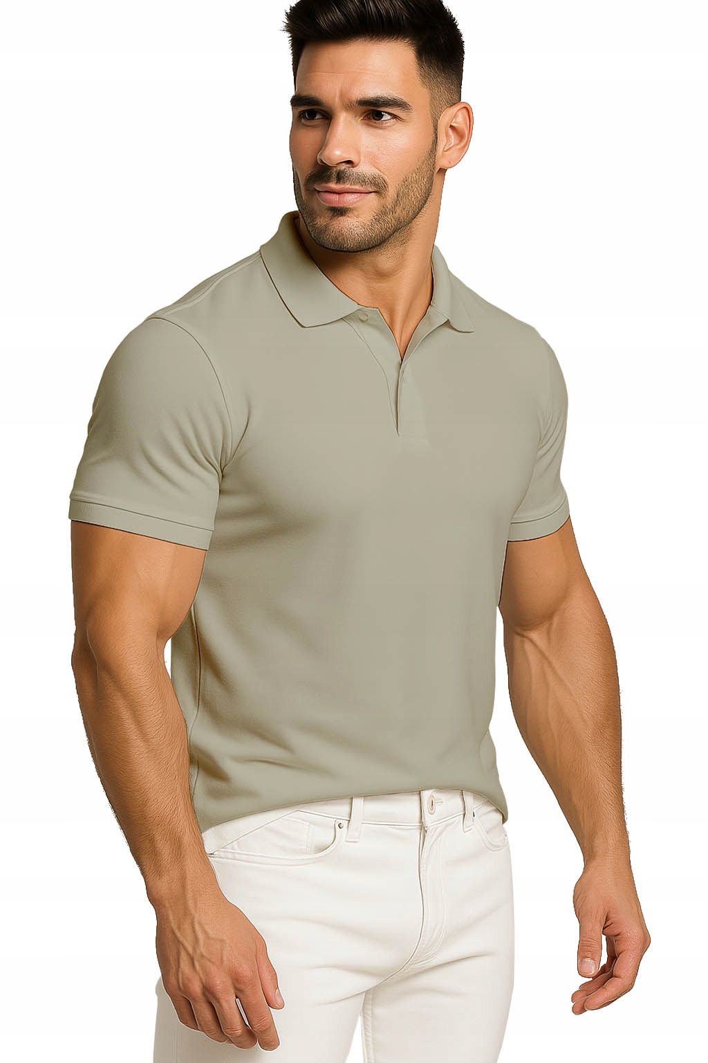  Men&#39;s polo shirts t-shirt elegant reinforcement cotton with collar m
