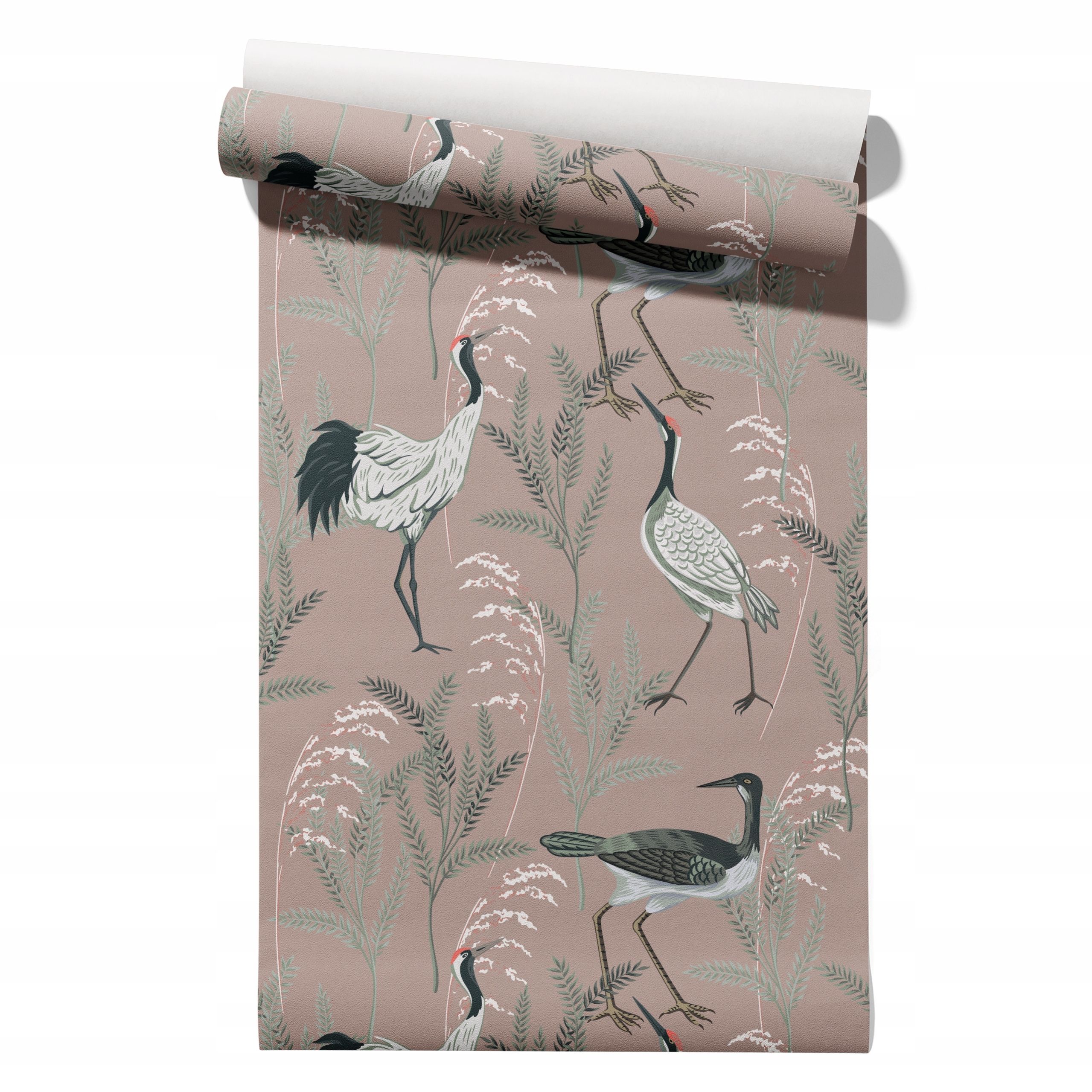  Wallpaper non-woven fabric pastel cherries wallpaper in a roll 50cm x 6,1mb